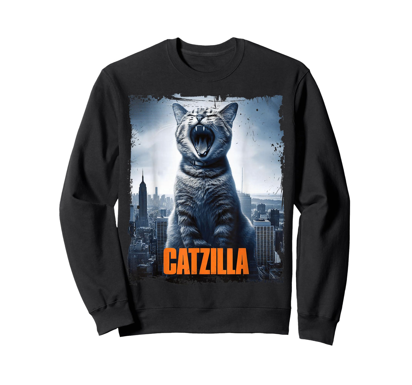 Monster Catzilla Parody Cat for Cats Lover Cat Mom Cat Dad T-Shirt