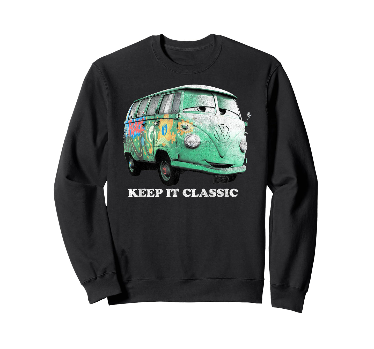 Disney Pixar Cars Fillmore Keep It Classic Groovy Bus Logo T-Shirt
