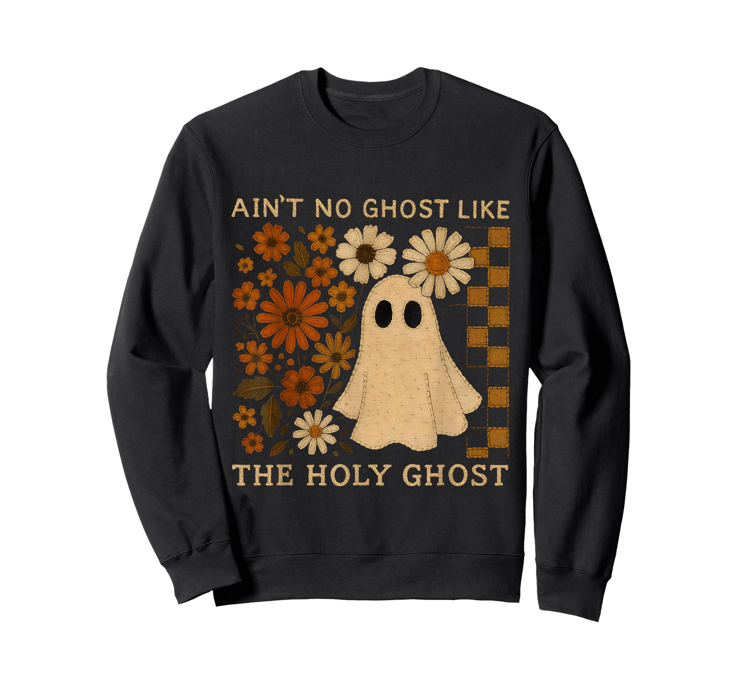 Ain't No Ghost Like Holy Ghosts Funny Retro Christian Fall T-Shirt