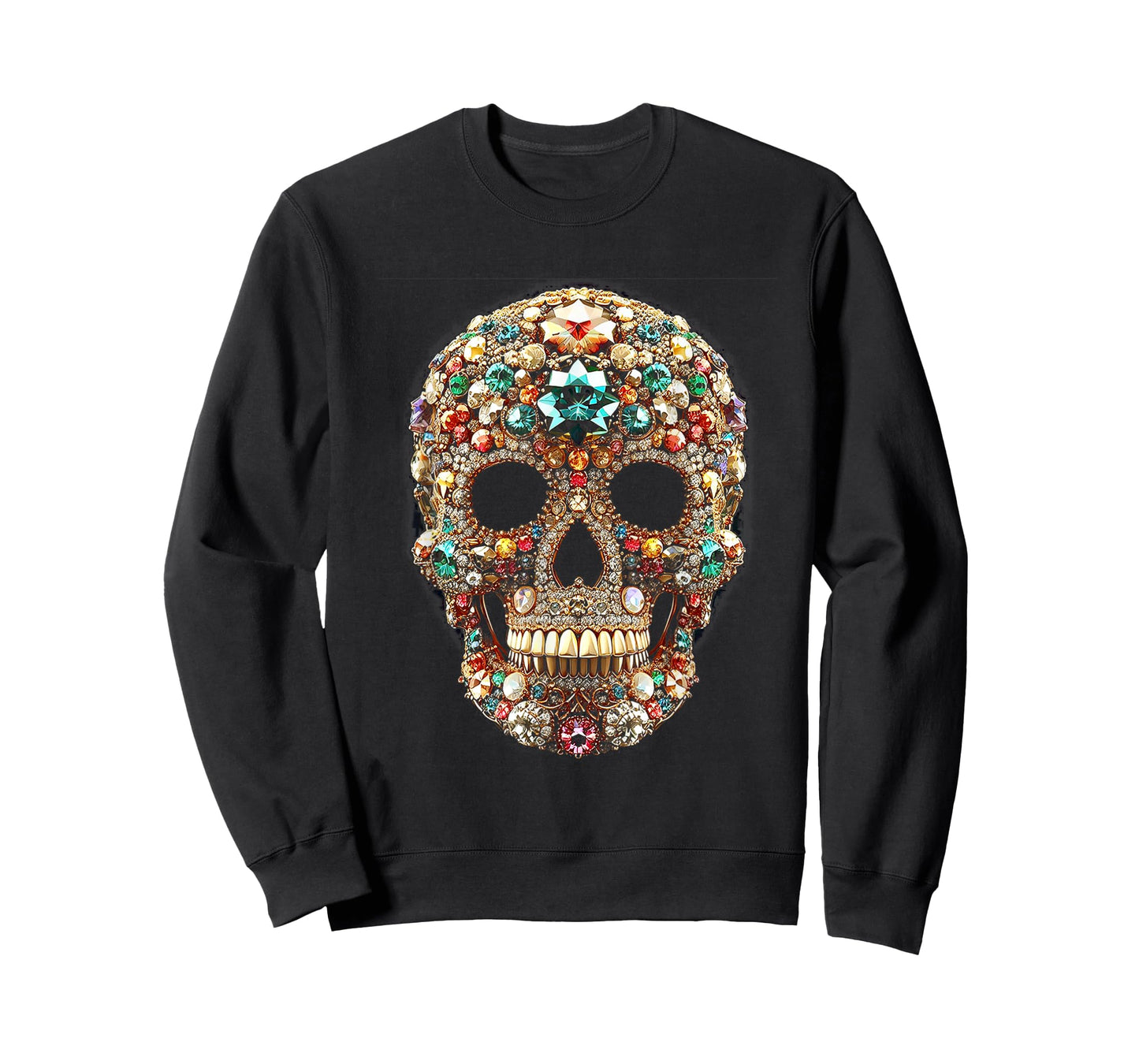 Vintage Shining Diamonds Luxury Antique skull Funny Gift T-Shirt