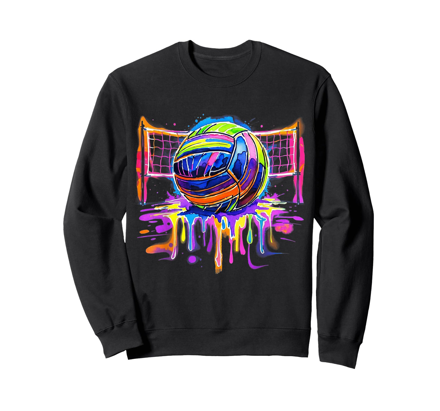 Volleyball Drip Game Day Sports Player Women Teens Girls T-Shirt