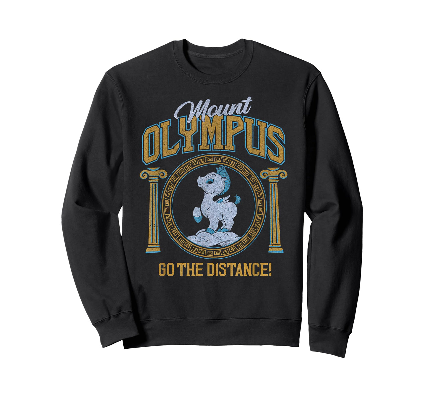 Disney Hercules Mount Olympus Baby Pegasus Distressed Logo T-Shirt
