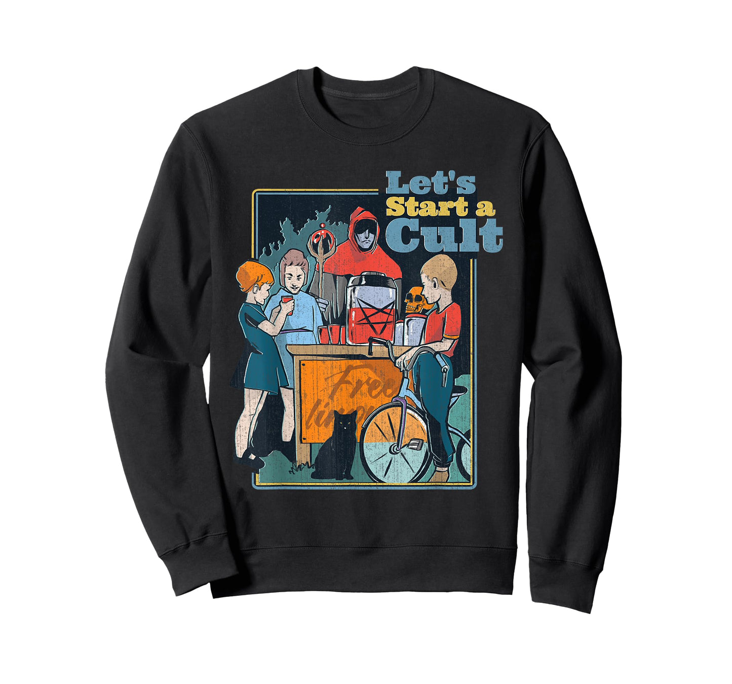 Let's Start A Cult Funny Vintage Child Game Demons Gift T-Shirt