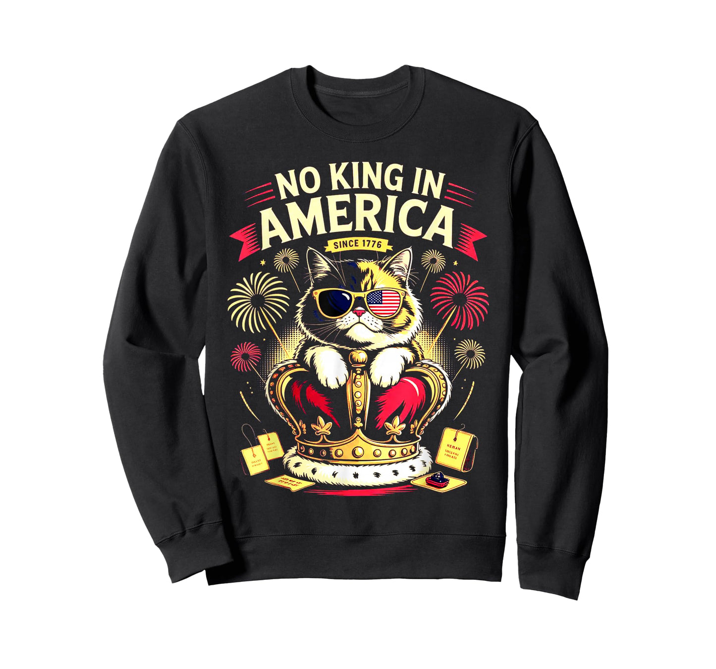 cat No Kings in America We The People Political Men Women T-Shirt