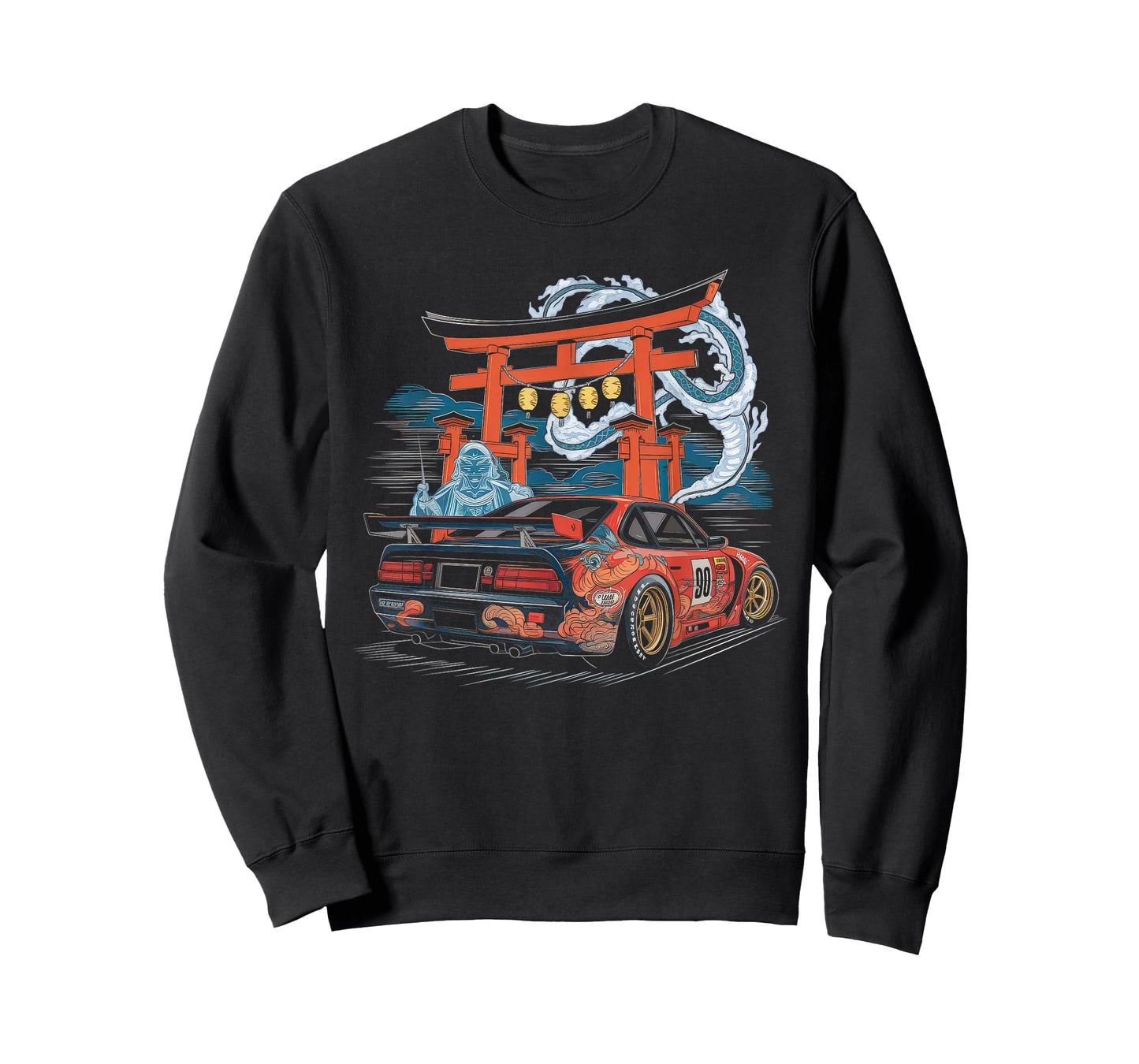 Japanese Car Tshirt Men JDM Japan Street Racing Streetwear T-Shirt