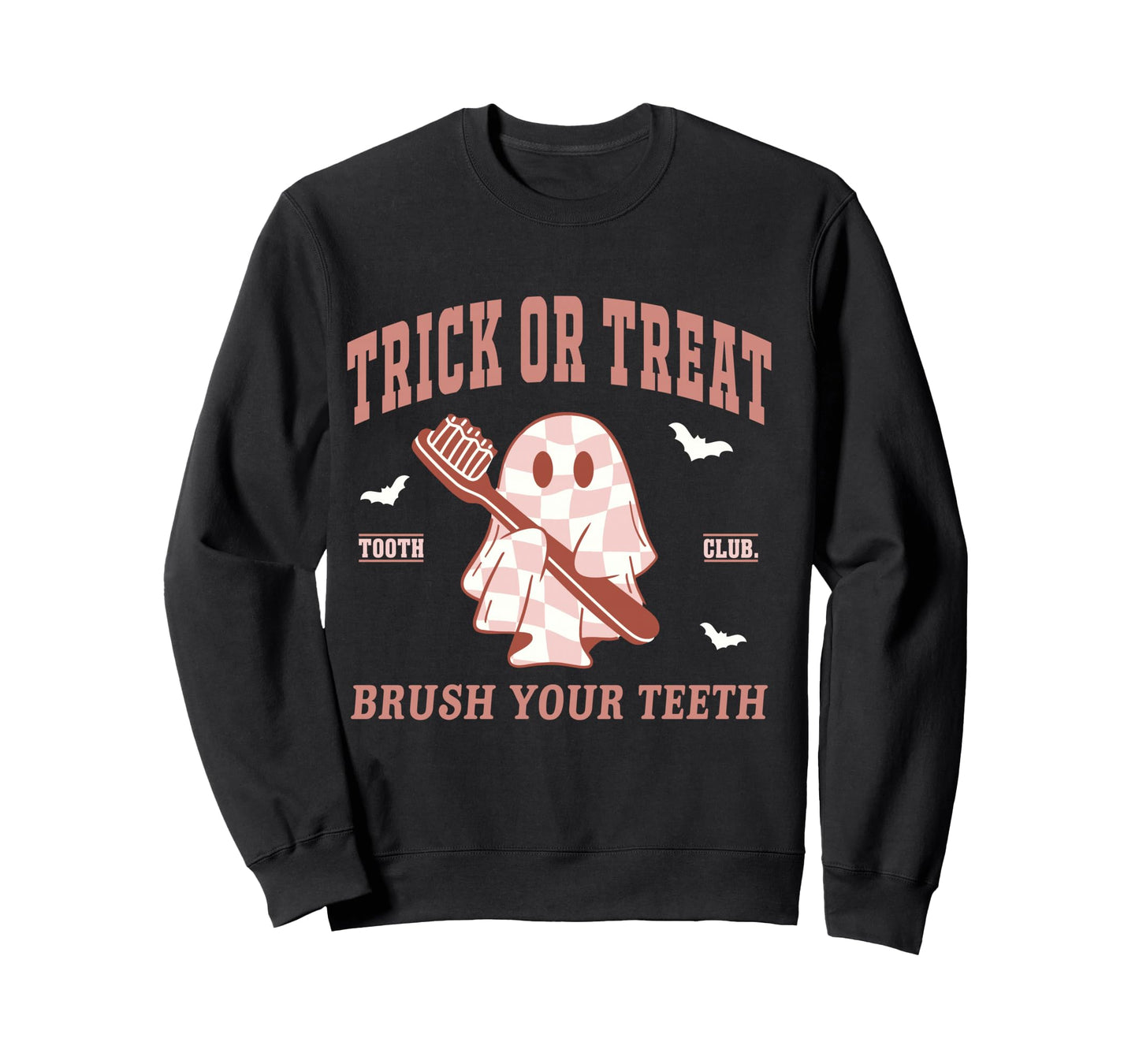Trick Or Treat Dentist Ghost Dental Hygienist Halloween Fall Long Sleeve T-Shirt