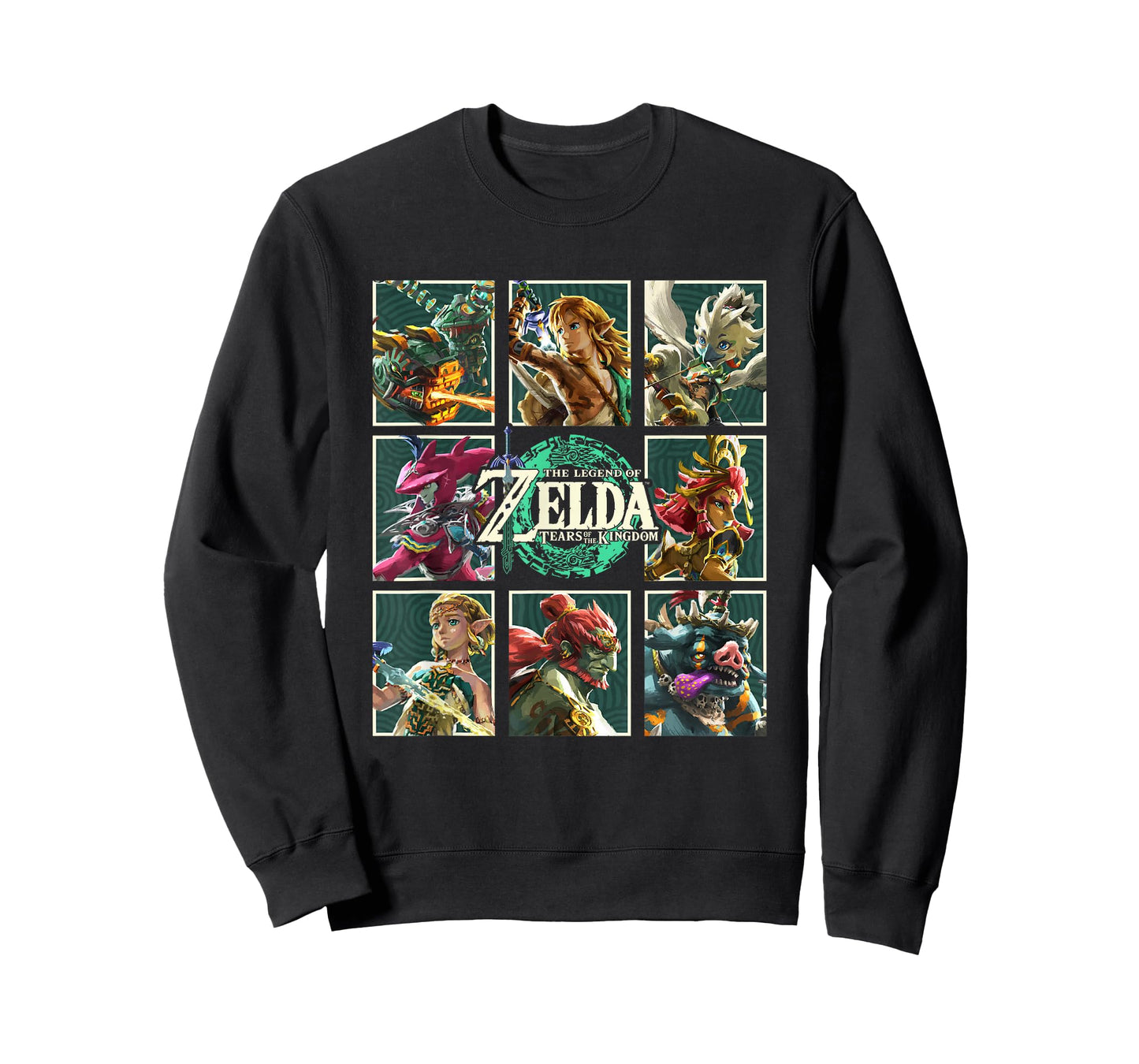 The Legend of Zelda Tears Of The Kingdom Character Boxes T-Shirt