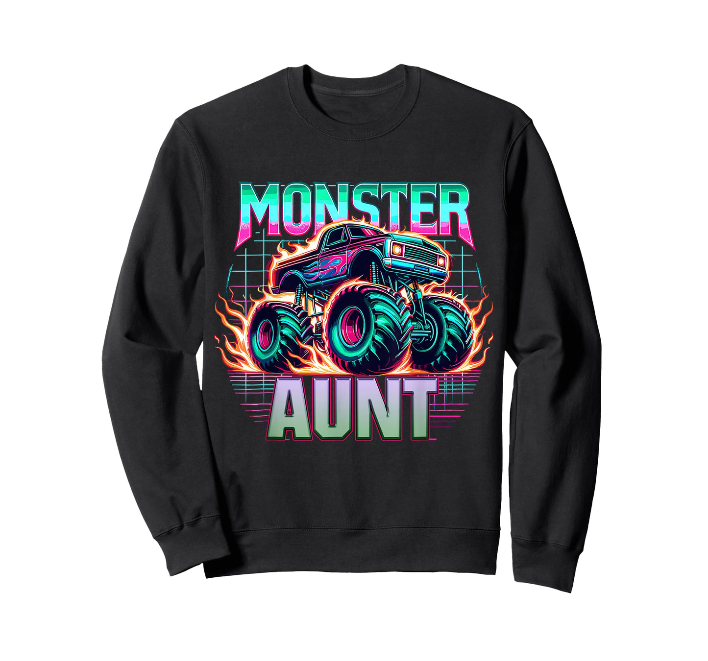 Monster Truck Aunt Monster Truck Are My Jam Truck Lovers T-Shirt