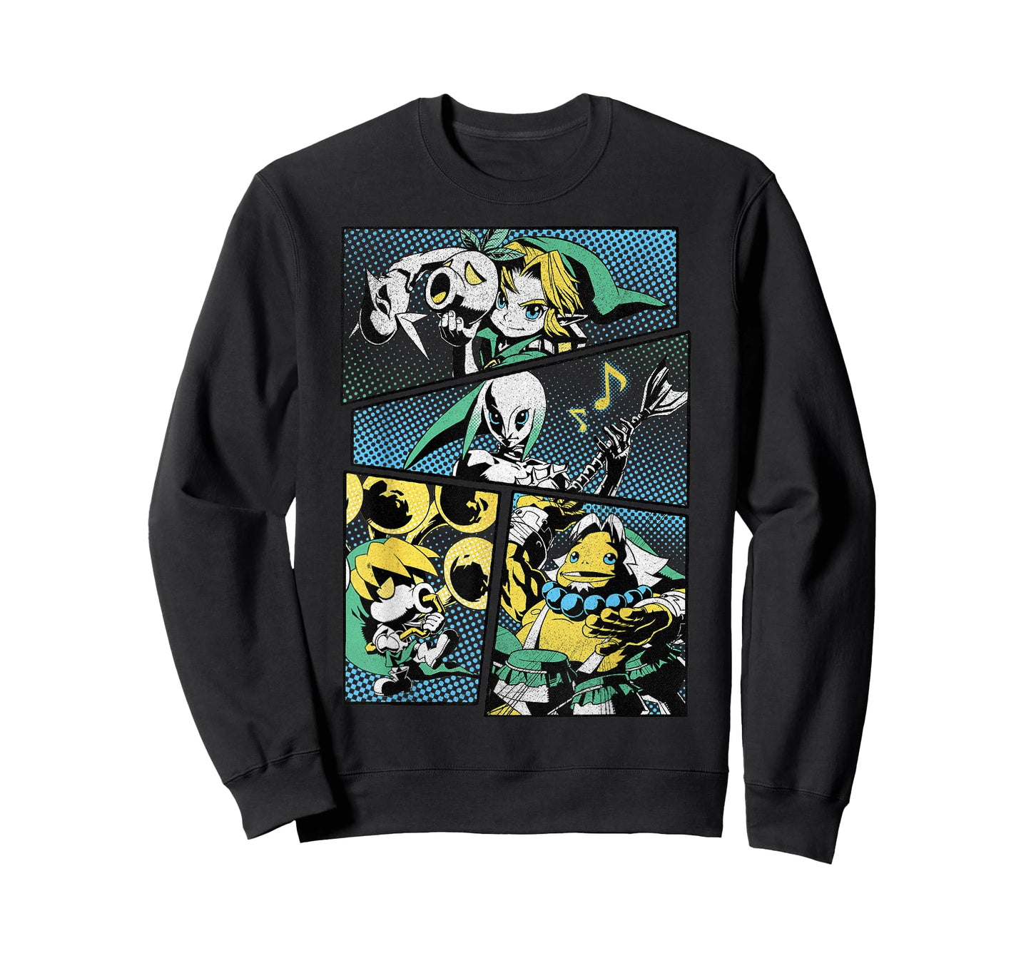 The Legend of Zelda: Majora's Mask Manga Link Hyrule Panels T-Shirt