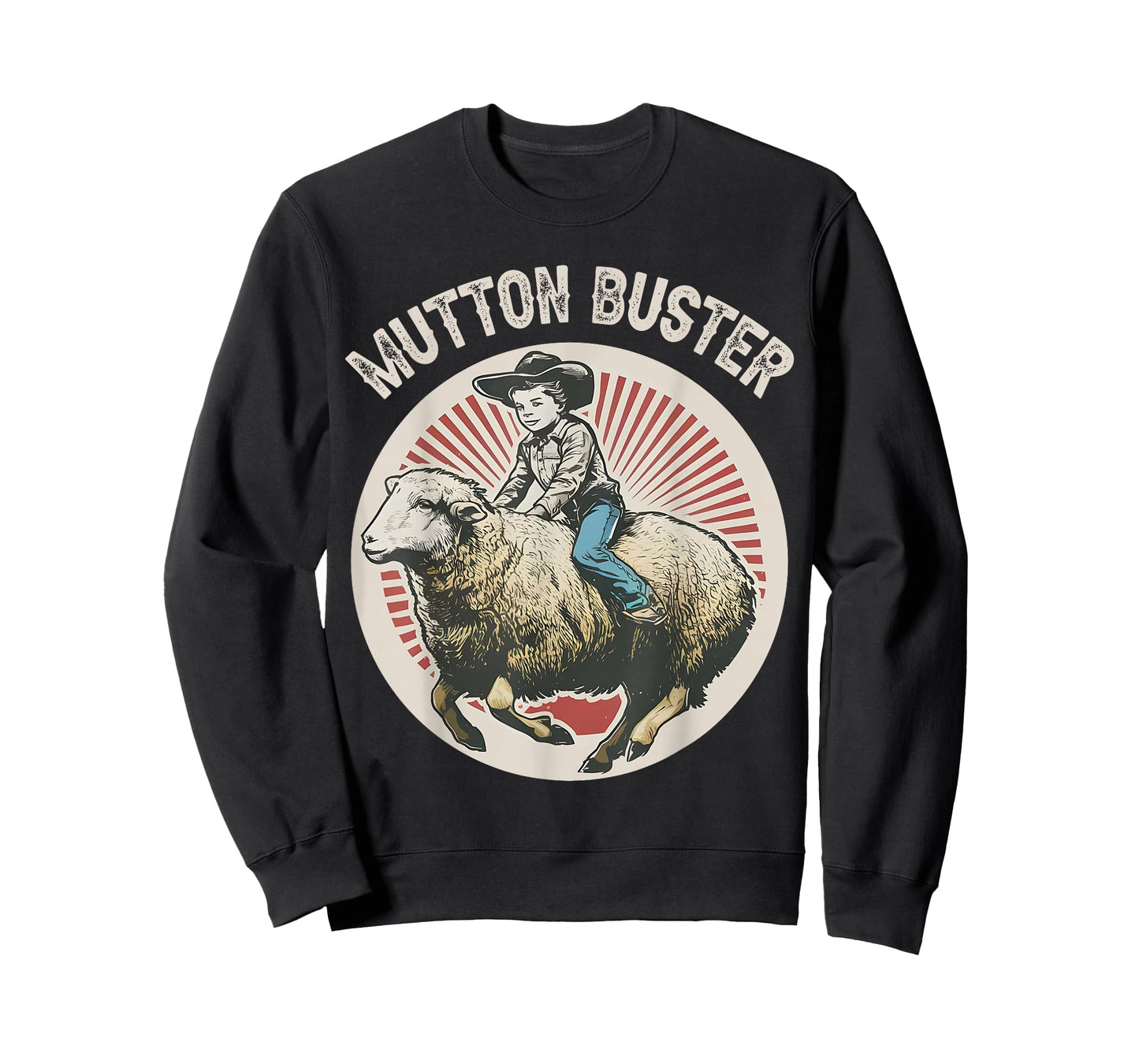 Mutton Buster Mutton Busting Sheep Riding Texas Rodeo Kids T-Shirt