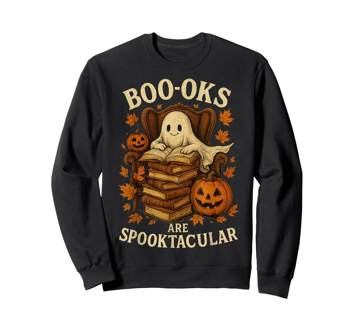 Books are Spooktacular Ghost Book Reading Halloween Teachers T-Shirt