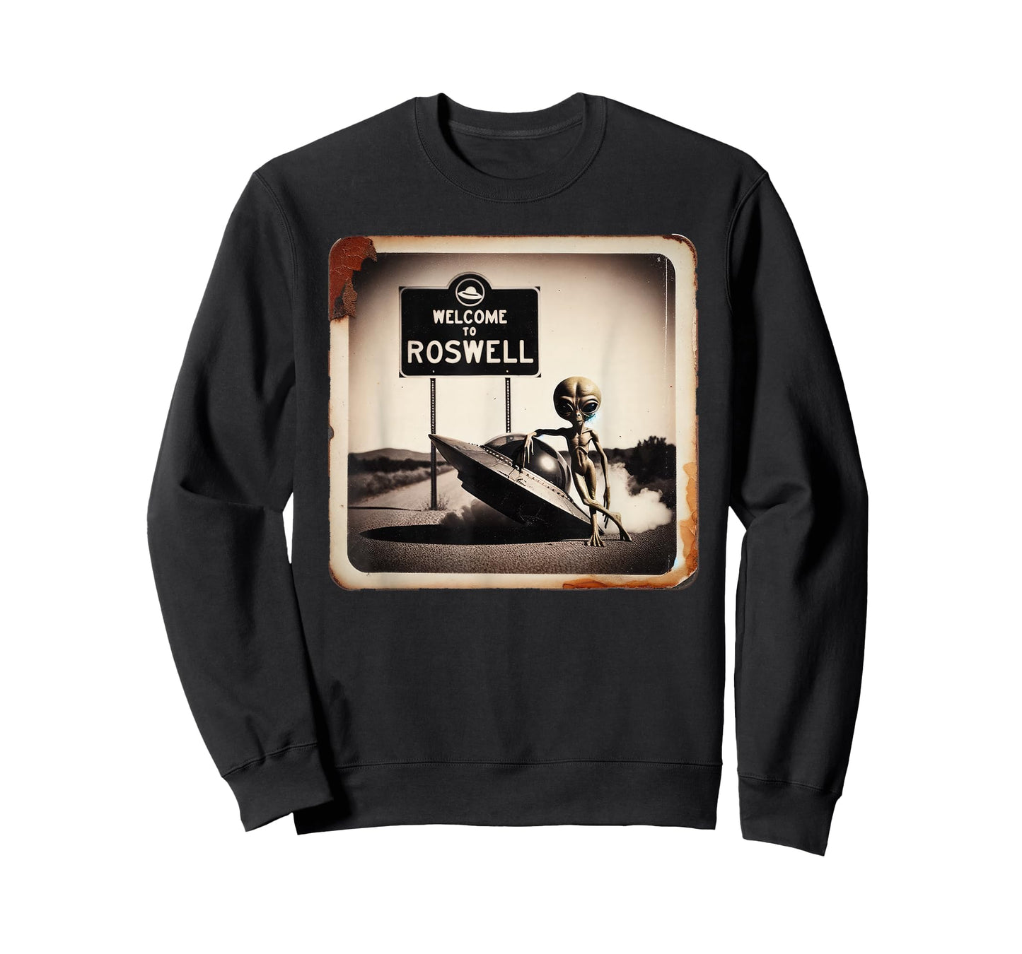 Vintage Alien UFO Crash at Roswell 1947 Photo T-Shirt