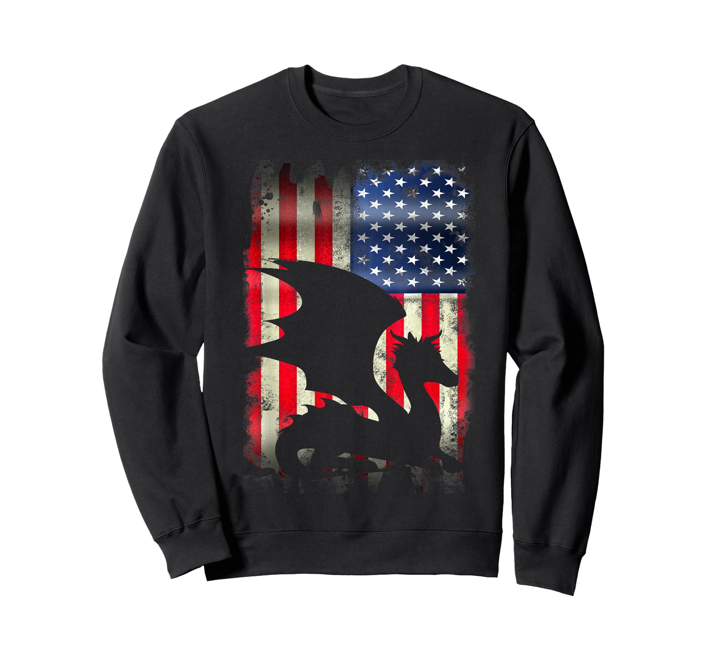 Dragon USA American Flag 4th of July Patriotic Merica T-Shirt