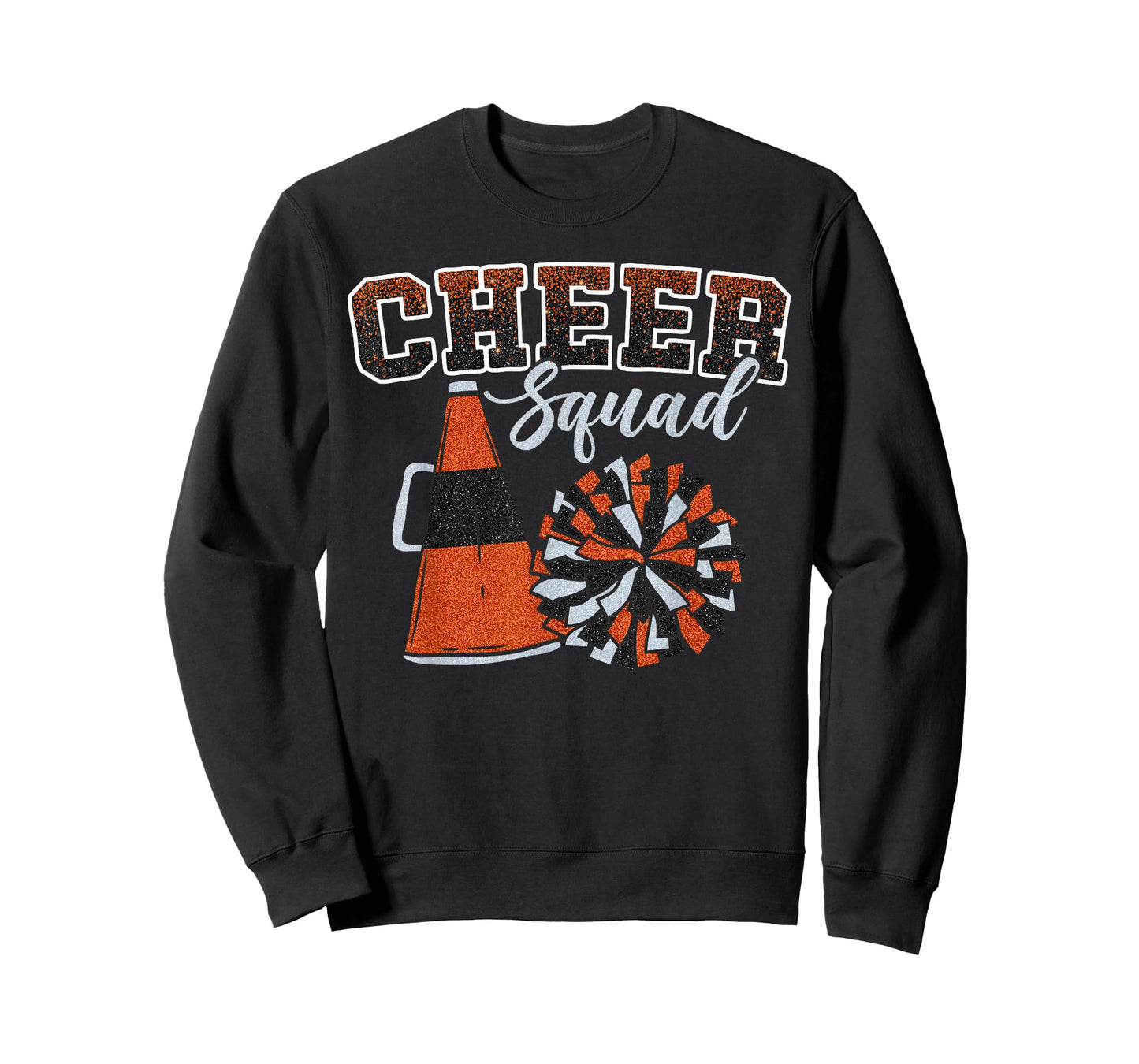 Cheer Squad Funny Cheerleader Cheerleading Orange Women Girl T-Shirt