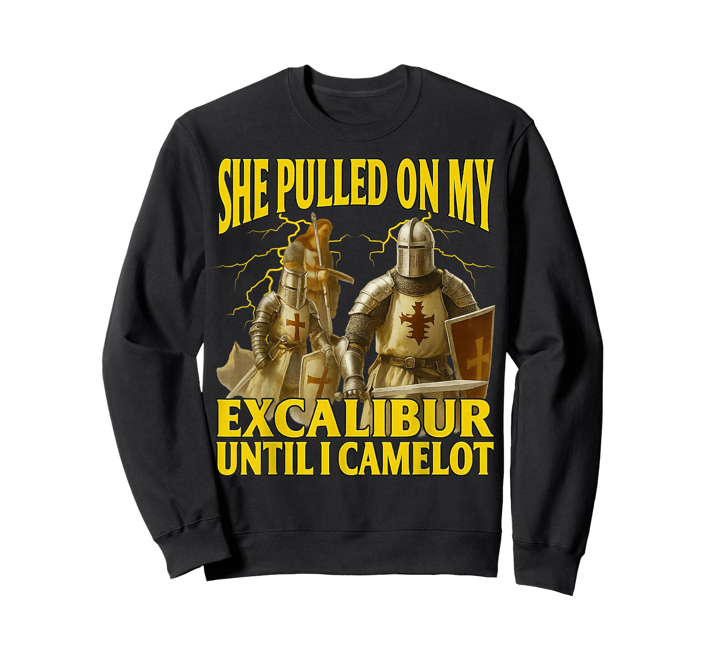 Pulled On My Excalibur Funny Soldier Bootleg Funny 90s Memes T-Shirt
