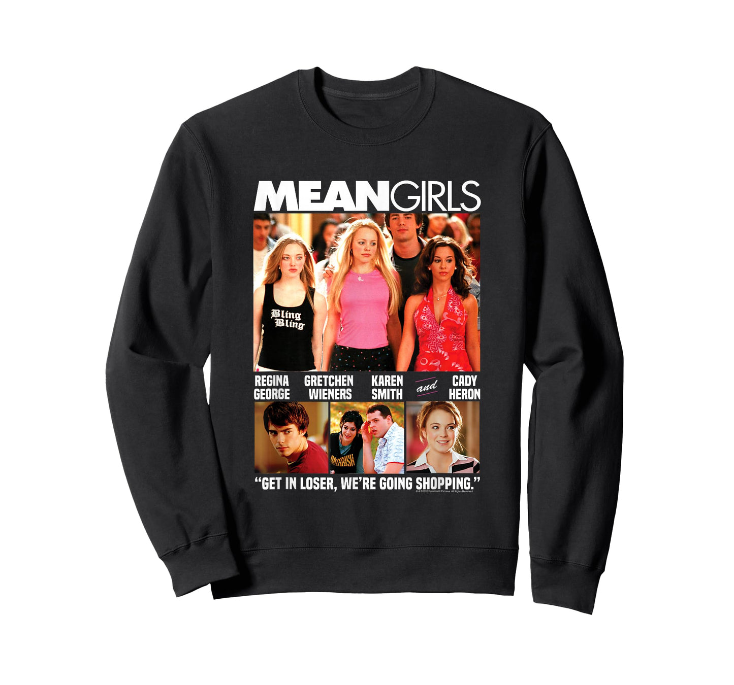 Mean Girls Movie Poster Photo Collage Y2K Movie T-Shirt