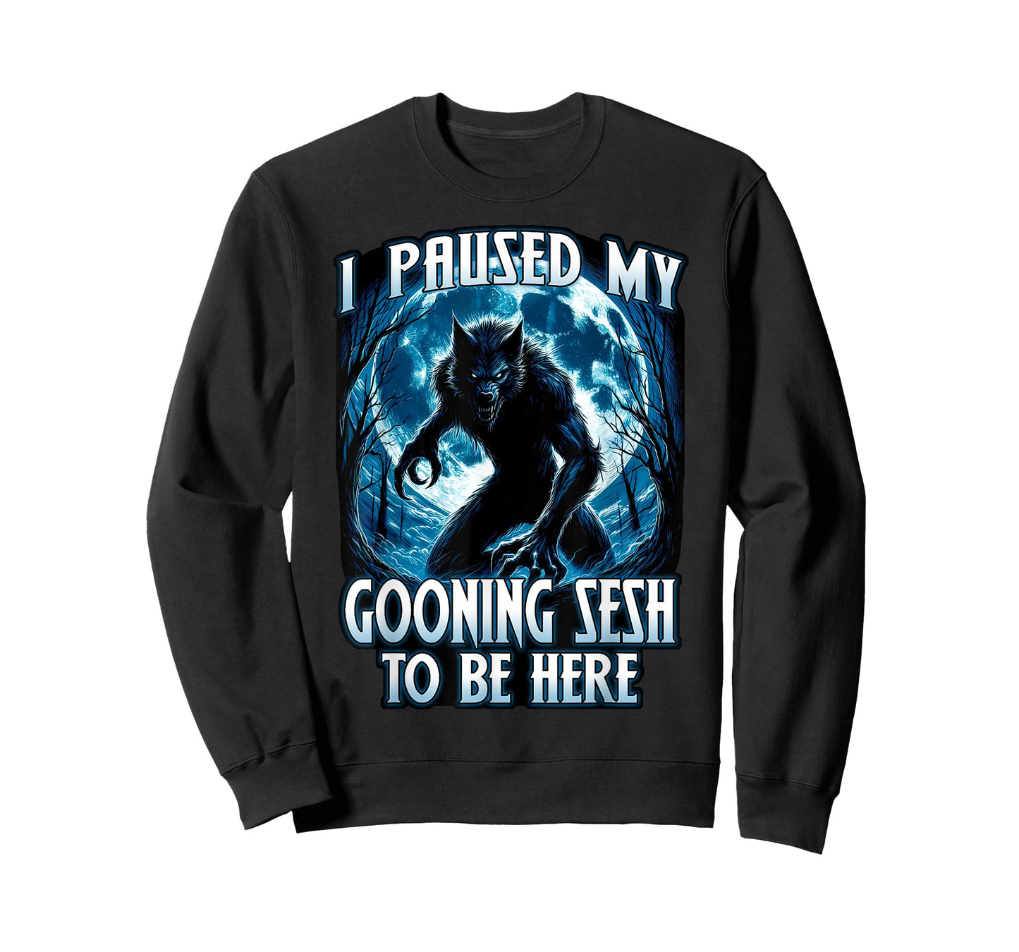 I PAUSED MY GOONING SESH TO BE HERE Funny Brainrot Meme 2025 T-Shirt