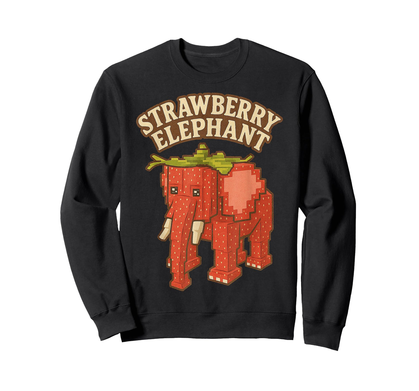 Strawberry Elephant Funny Italian Brainrot Kids Gaming Meme T-Shirt