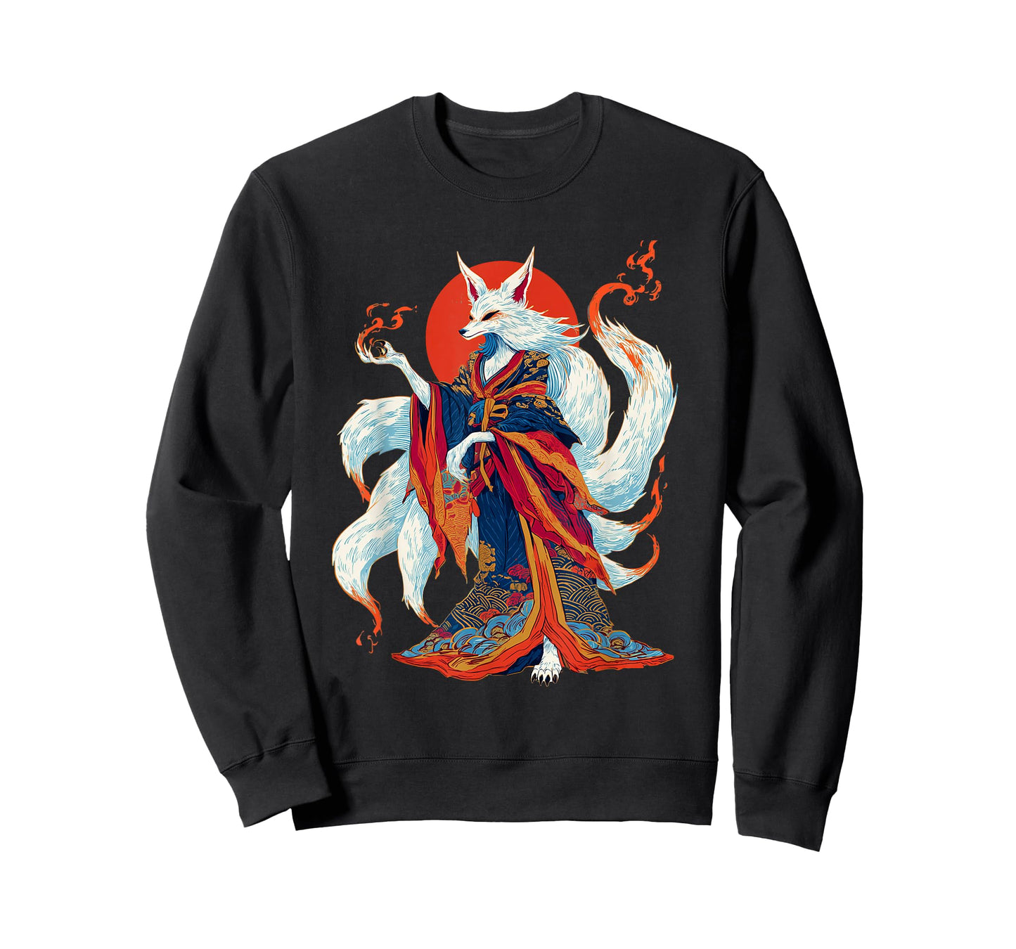 Anime Vintage Kitsune Spirit Yokai Japanese Demon T-Shirt