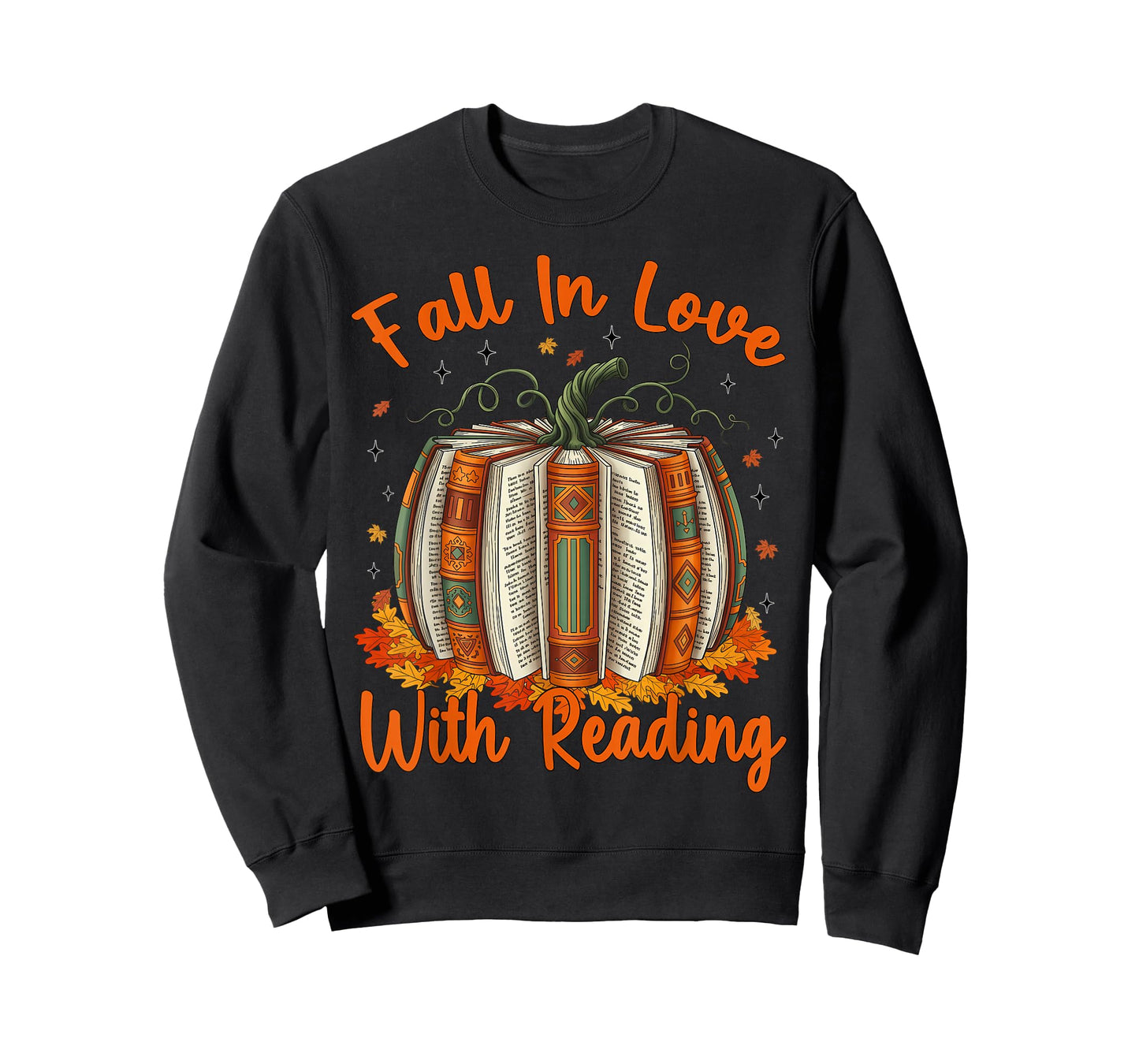 Fall in Love with Reading Pumpkin Autumn Librarians Teacher T-Shirt