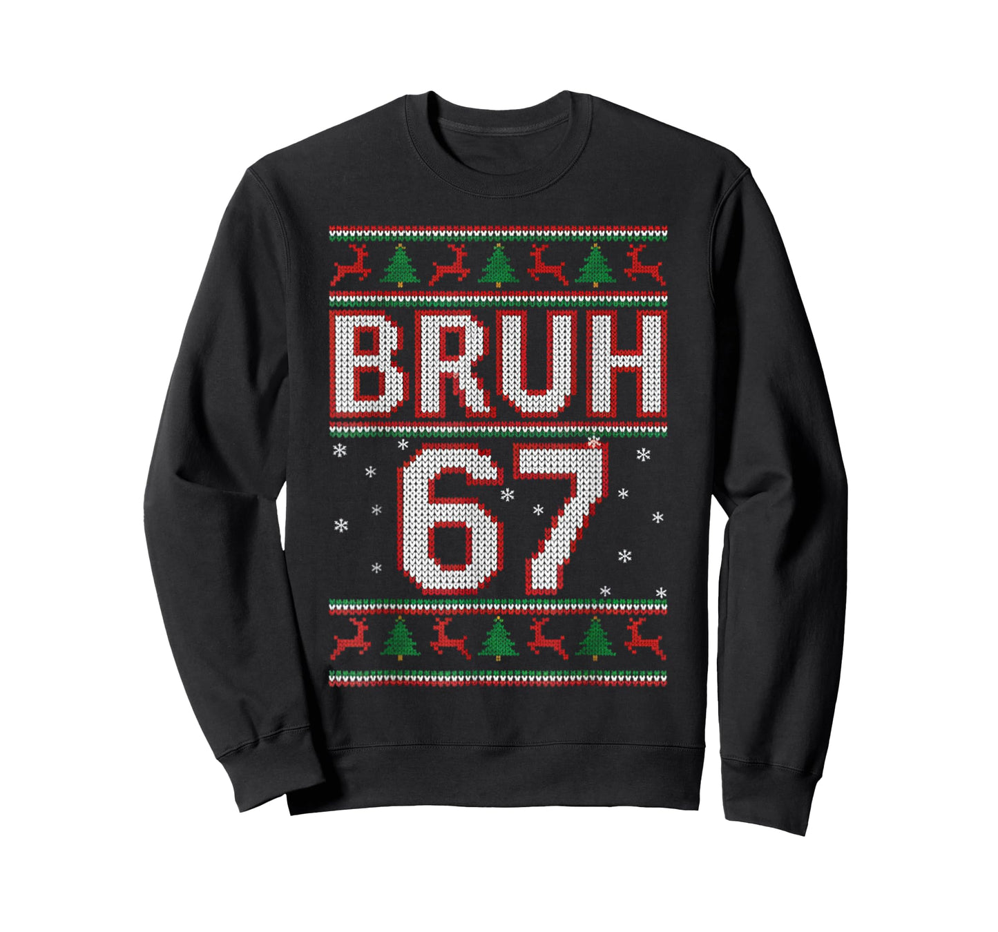 Funny Bruh 67 Christmas Holiday Women Kids Xmas Pajamas T-Shirt