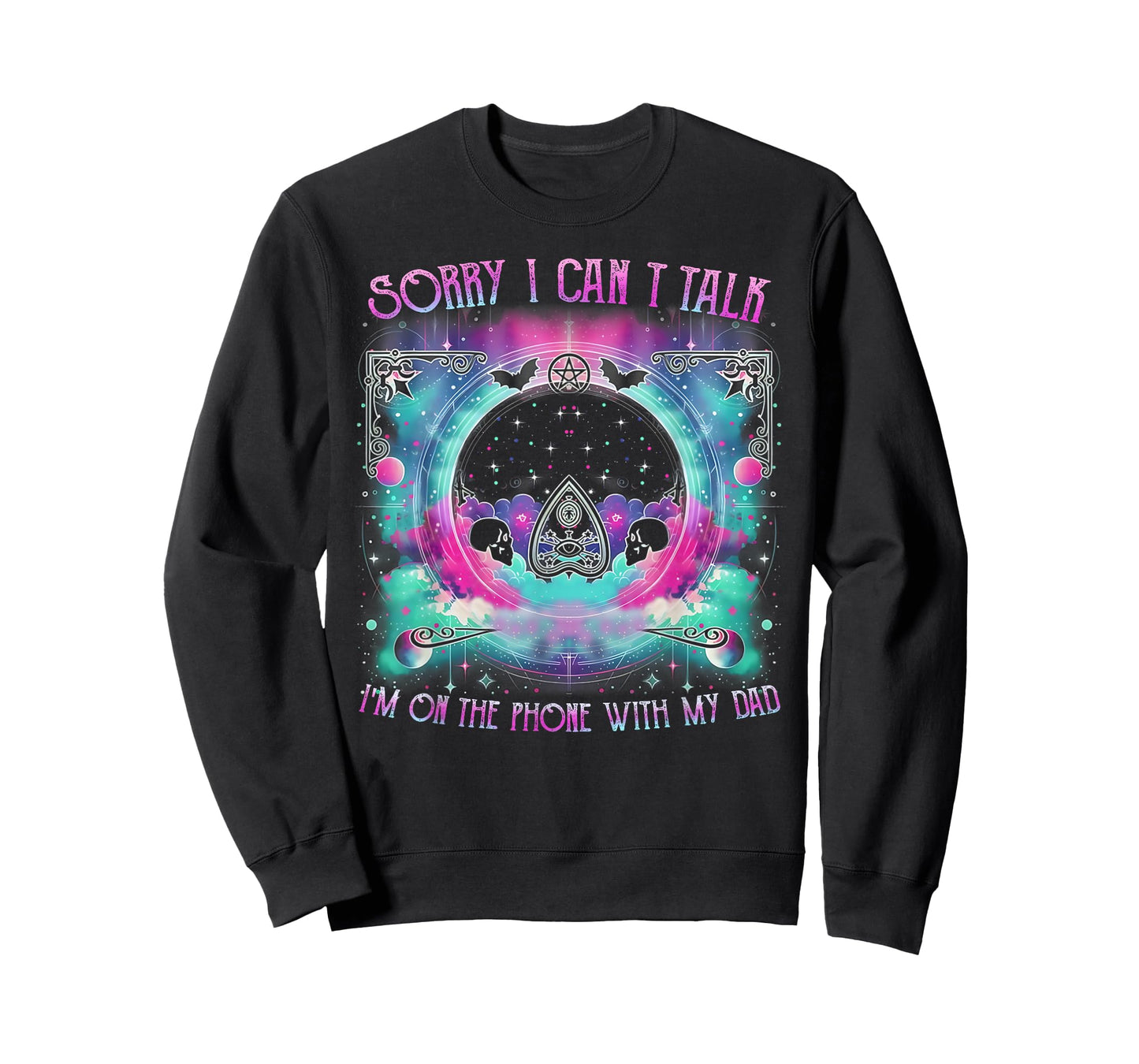 Ouija Board Funny Dark Humor Talking To My Dad T-Shirt