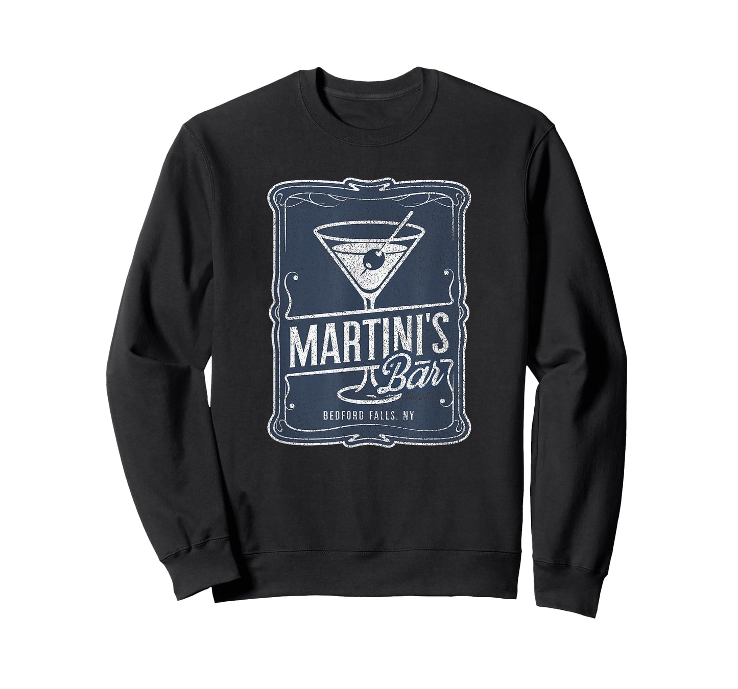 Martini’s Bar Retro Design, Vintage Bedford Falls Cocktail T-Shirt