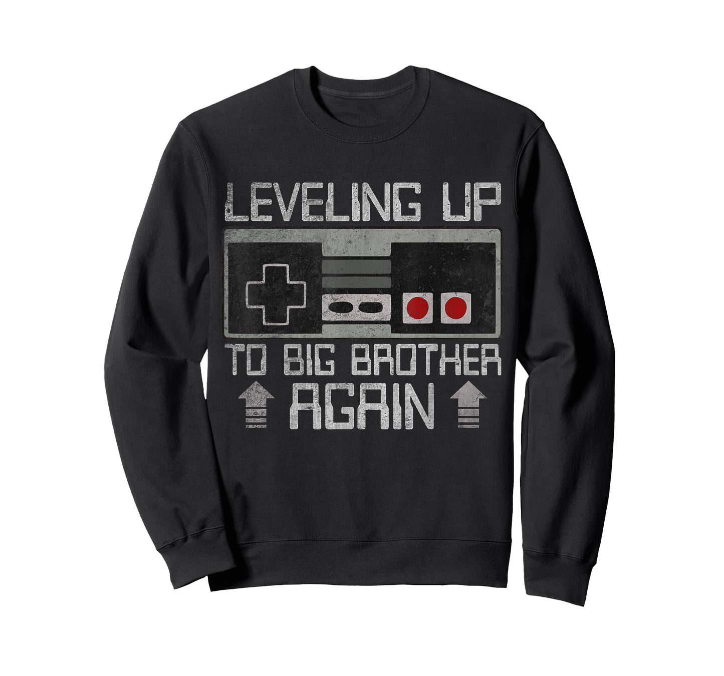 Leveling up to Big Brother Again Funny Gamer Boys Kids Men T-Shirt