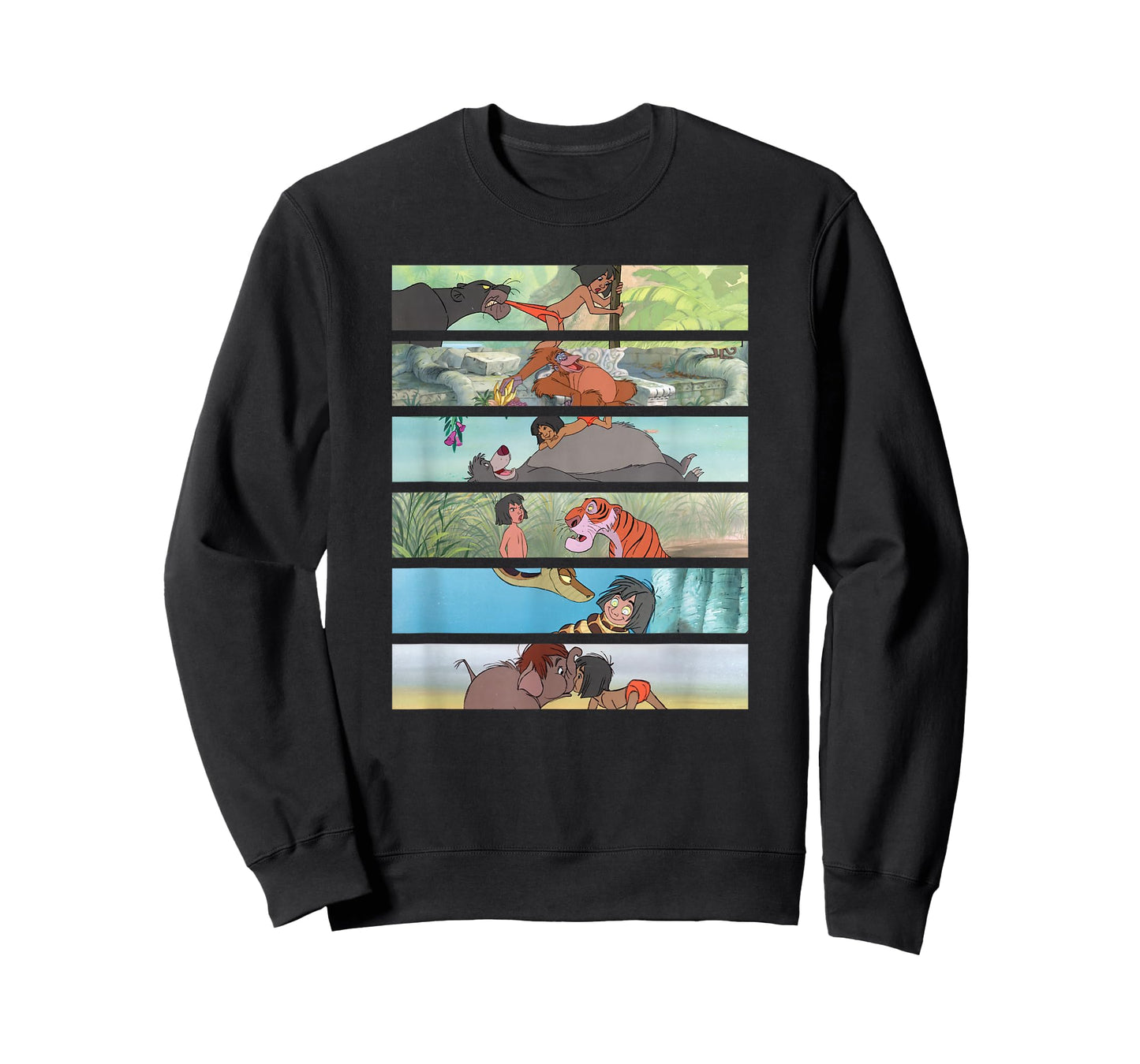 Disney The Jungle Book Favorite Scenes Panel Stack T-Shirt