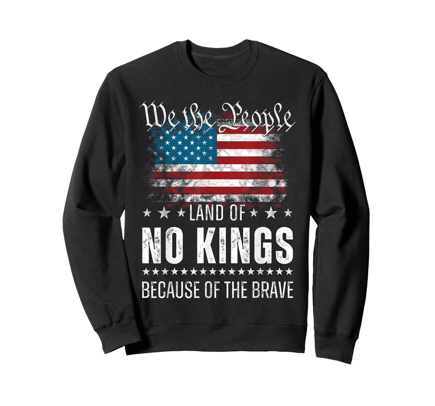 We The People Land of No Kings Because of The Brave T-Shirt