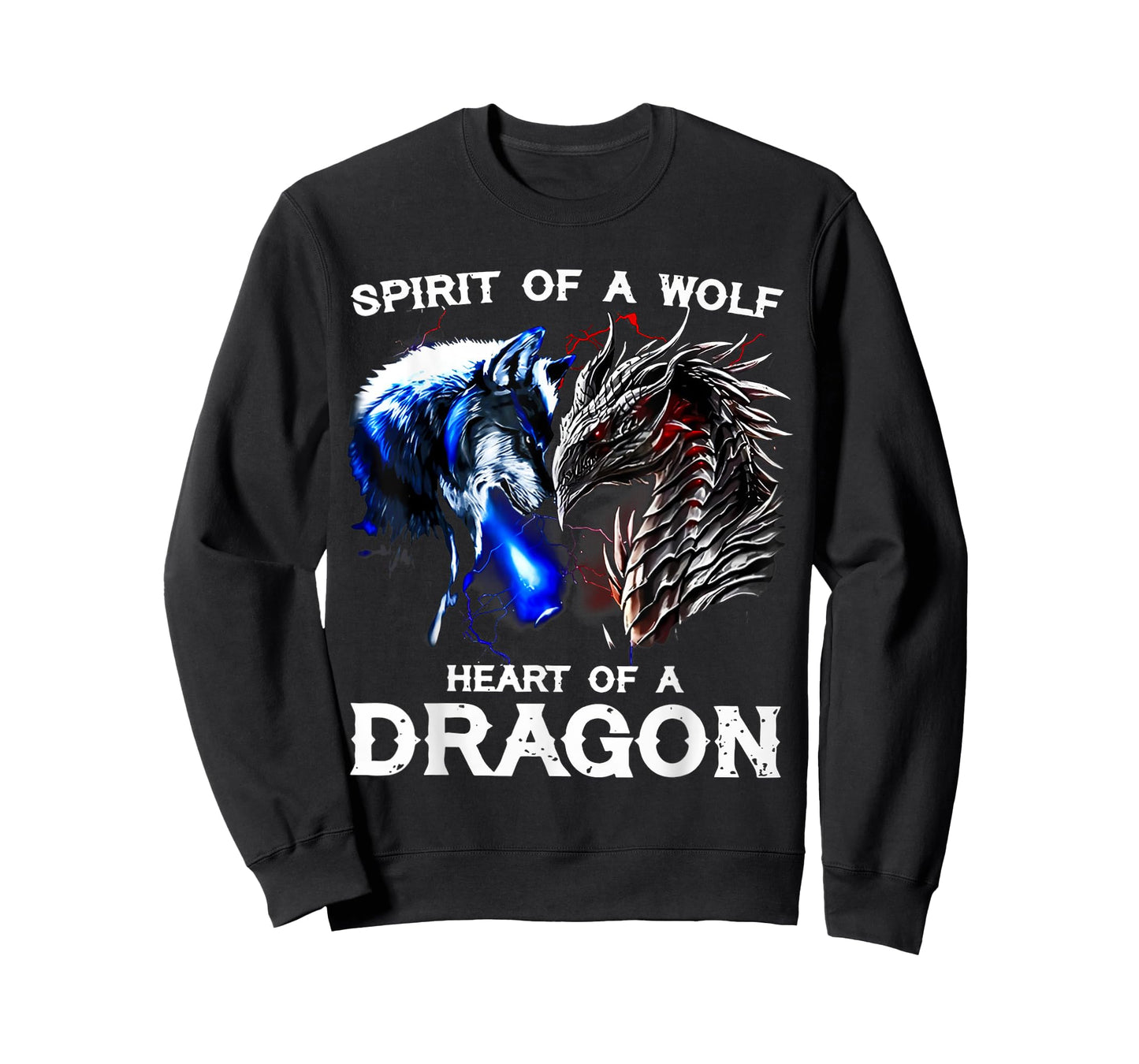 The Soul of a Wolf The Heart of a Dragon T-Shirt