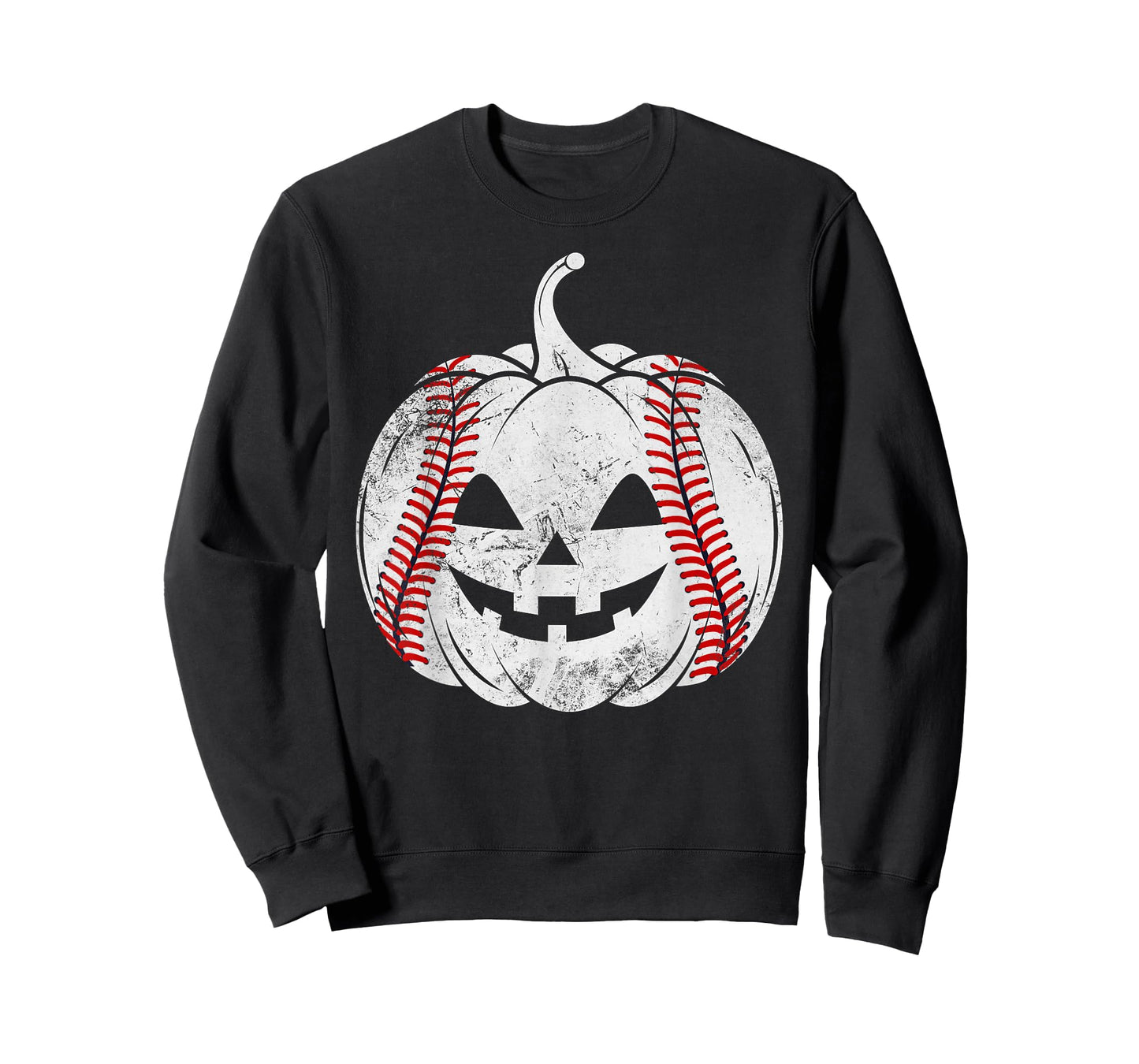 Baseball Player Funny Spooky Pumpkin Baseball Halloween T-Shirt