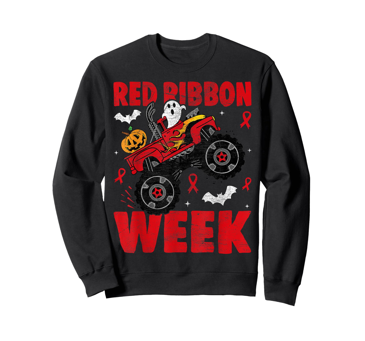 Red Ribbon Week Awareness Halloween Women Men Toddler Kids T-Shirt