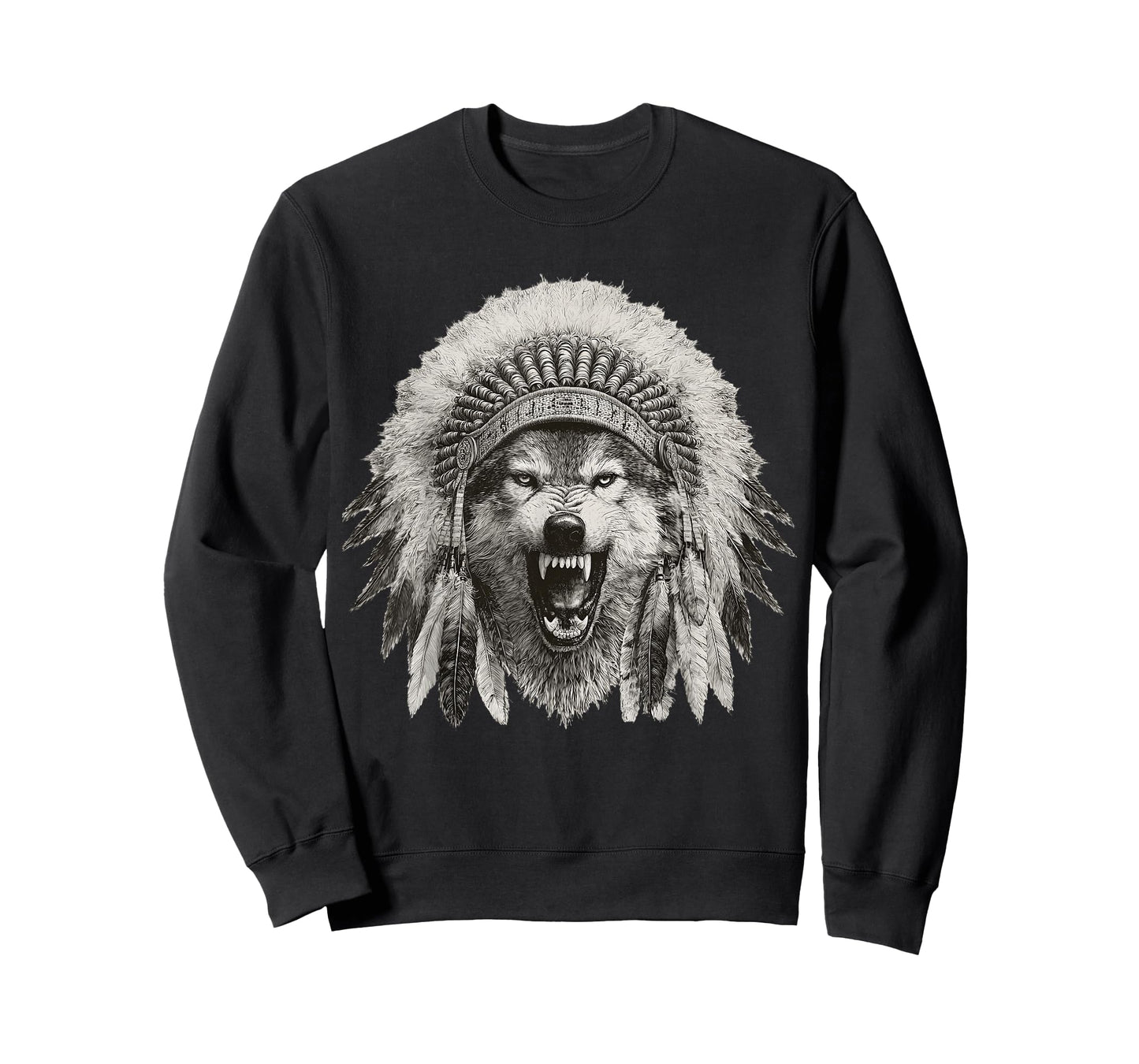 Feathered Aztec Wolf Maya Mexican Mayan Indigenous Azteca T-Shirt