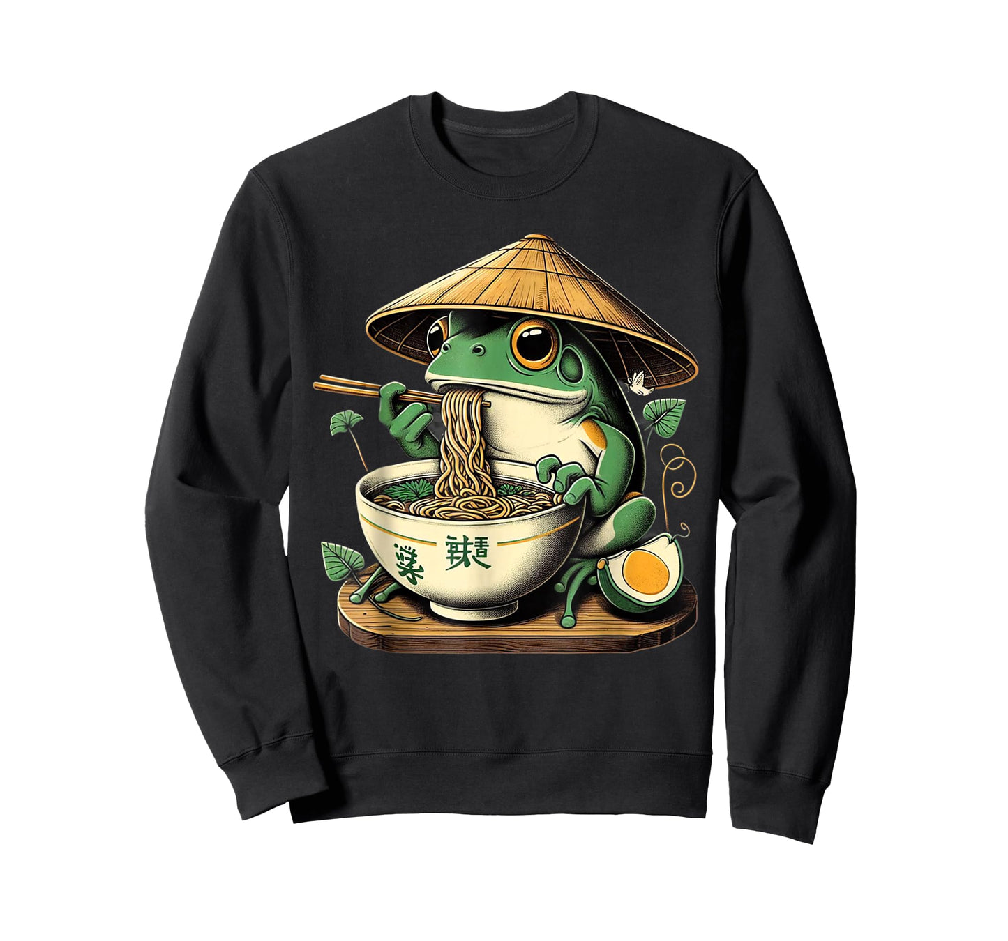 Frog Eating Ramen Kawaii Japanese Noodles T-Shirt