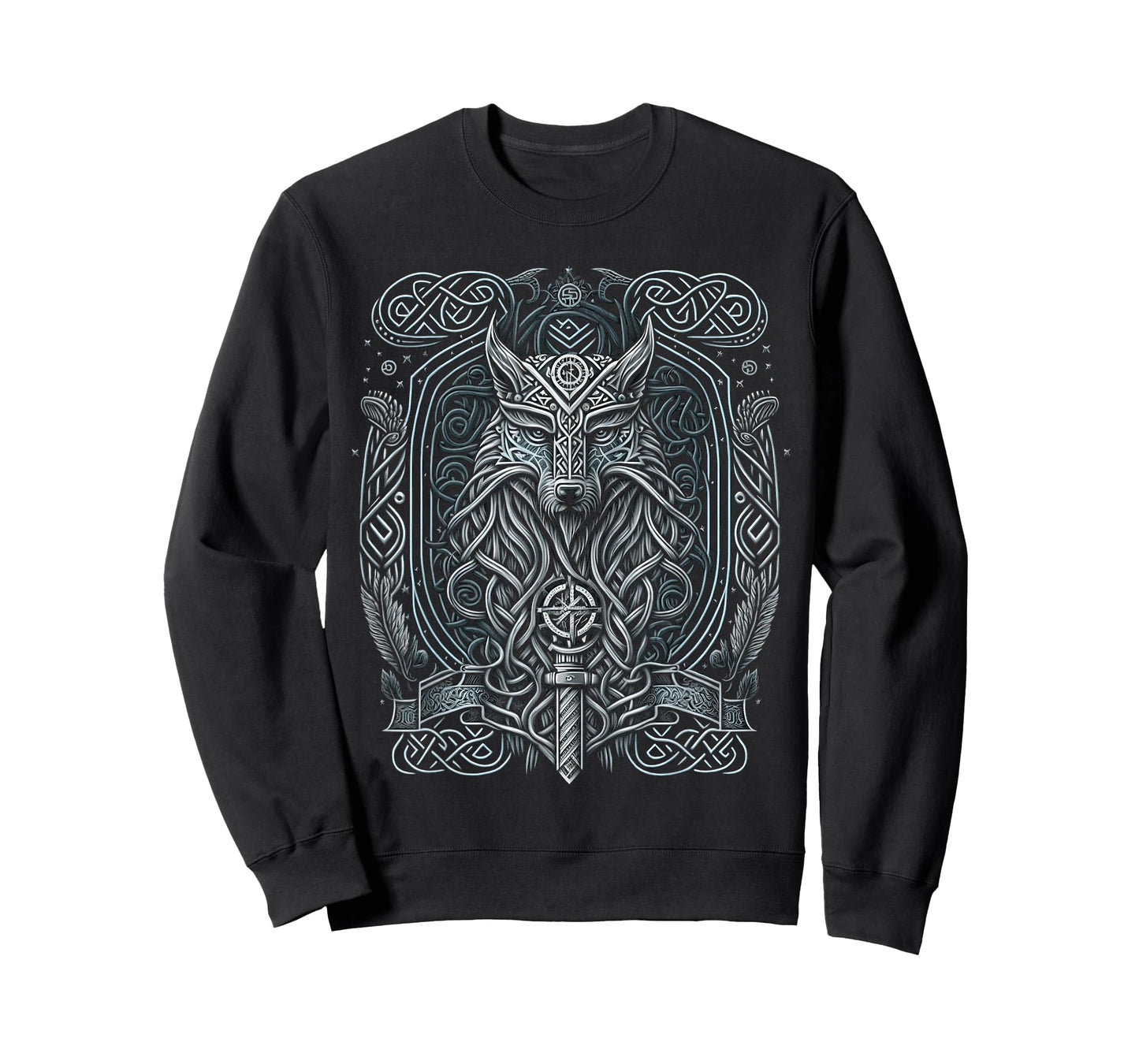 Odins Wolf Viking Norse Runes Nordmann Mythology T-Shirt