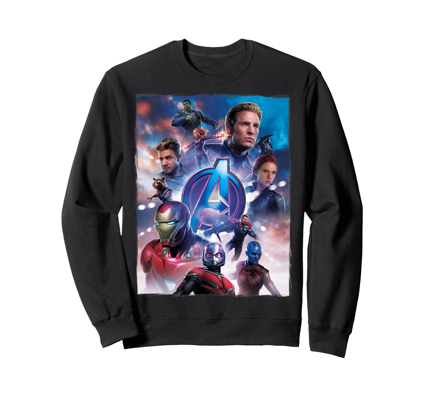 Marvel Avengers Endgame Main Character Poster Graphic Tee T-Shirt Small