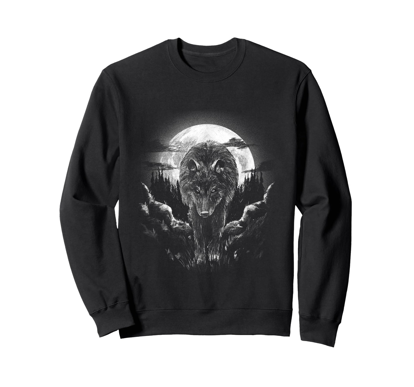 Mysterious World Beauty Wild Lone Nature Lovers Forest Wolf T-Shirt