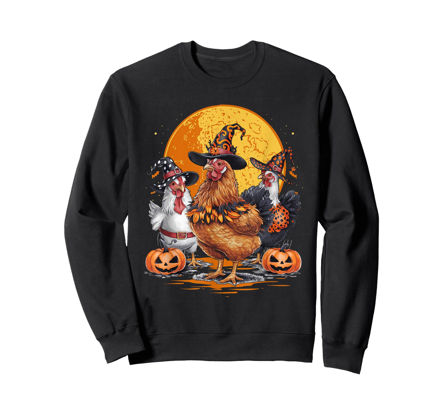 Funny Chicken Halloween Costume Spooky Season Chickens Witch T-Shirt