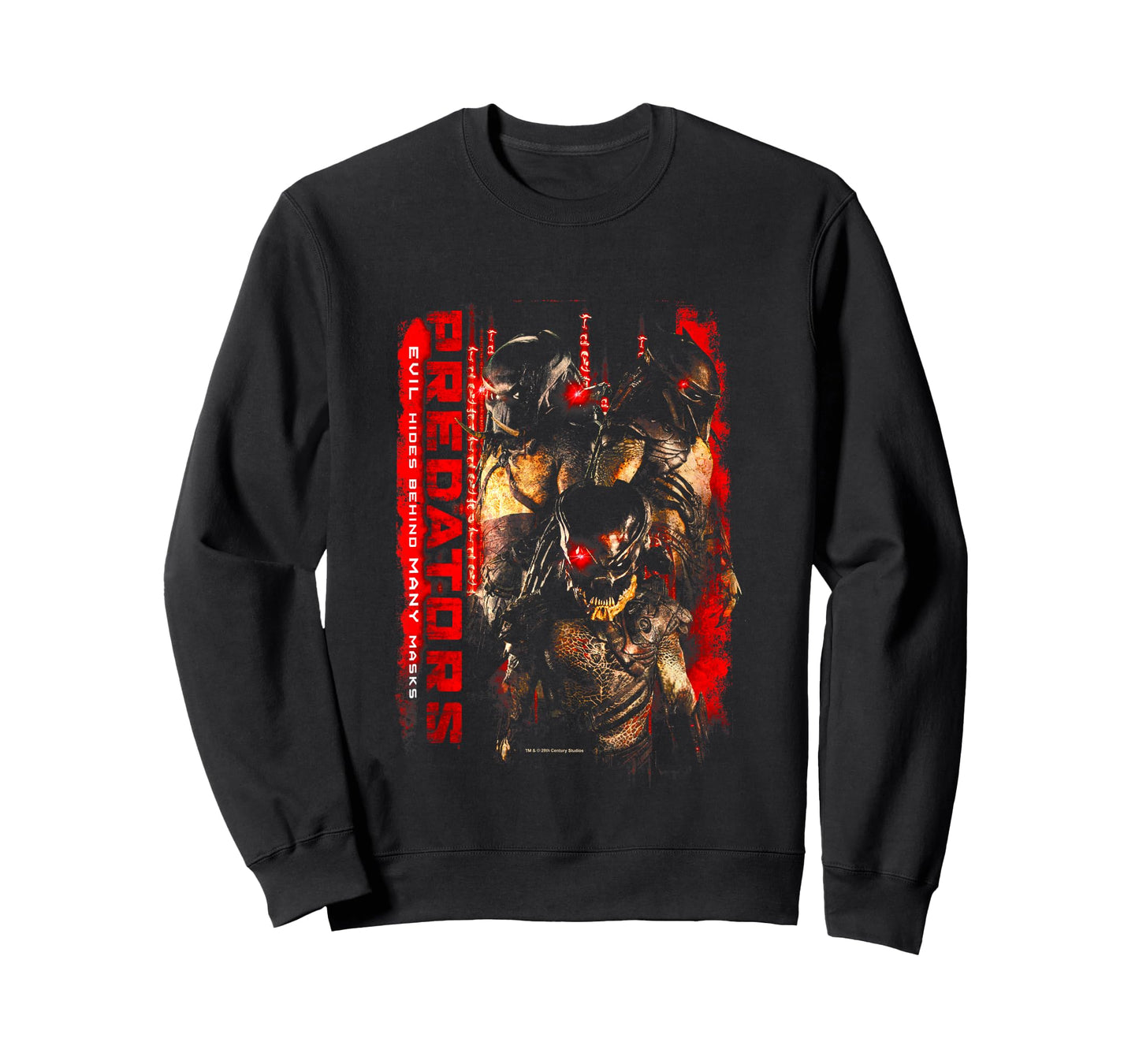 Aliens Iconic Predators Evil Hides Behind Many Mask Poster T-Shirt