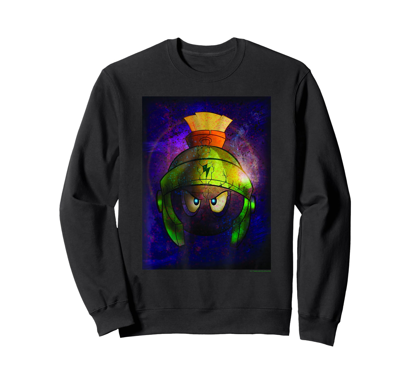 WB100 Looney Tunes Marvin The Martian Angry Space Portrait T-Shirt