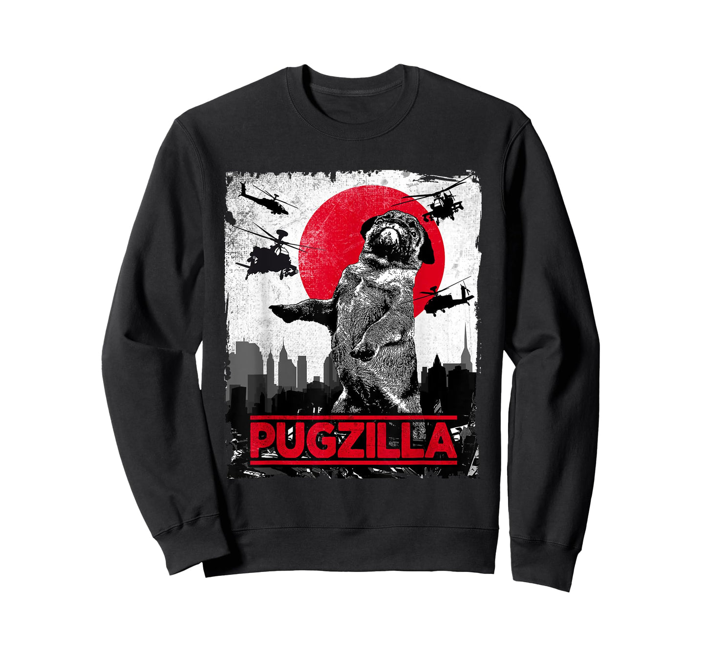 Funny Pugzilla Pug Dog T-Shirt