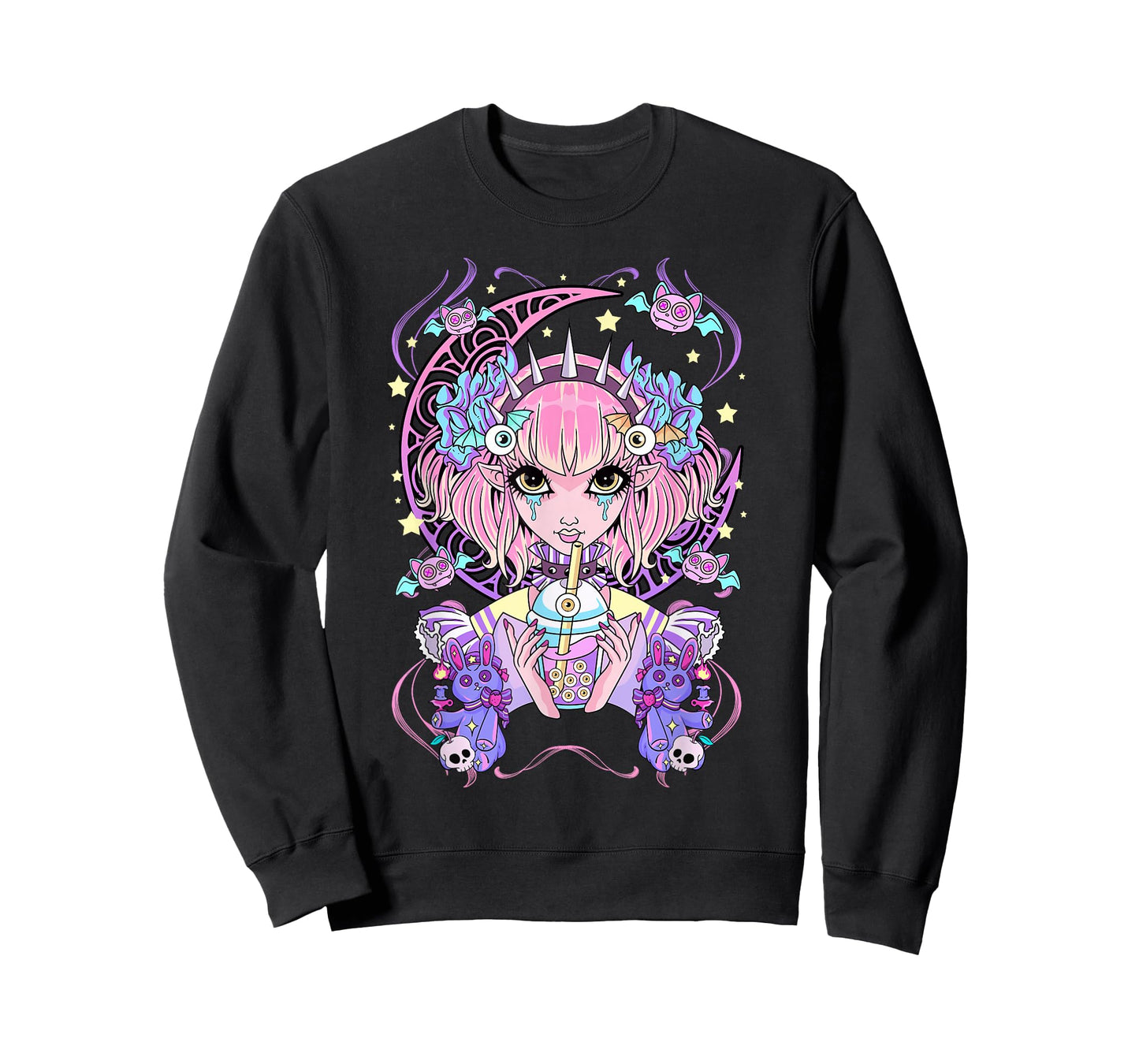 Pastel Goth Anime Girl T-Shirt