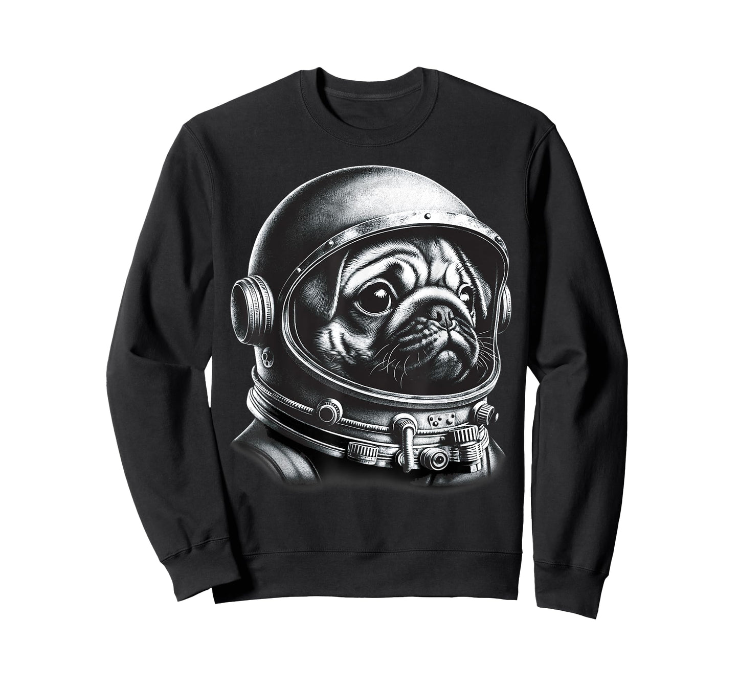 Pug Astronaut In Space Costume Pug Gifts Men Kids Women T-Shirt