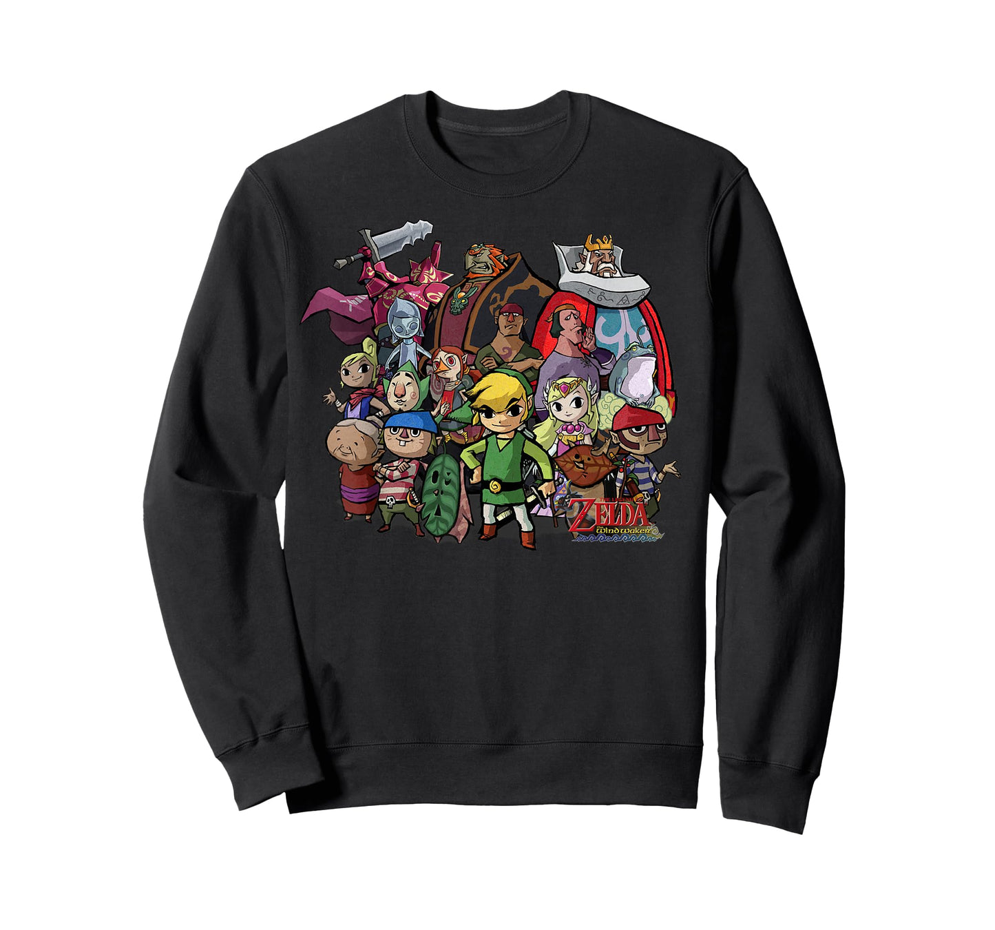 Nintendo Zelda The Windwaker Group Shot Graphic T-Shirt T-Shirt