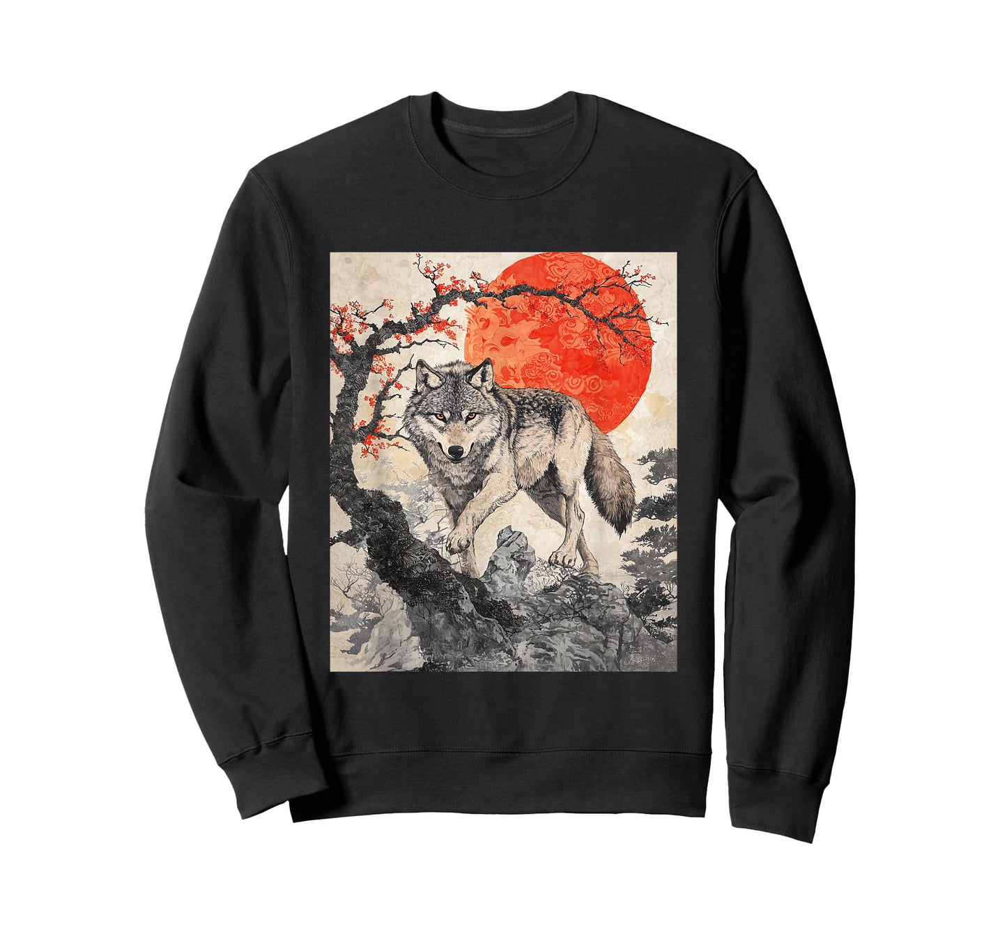 Wolf Wolves Japan Japanese Funny Anime Graphic T-Shirt
