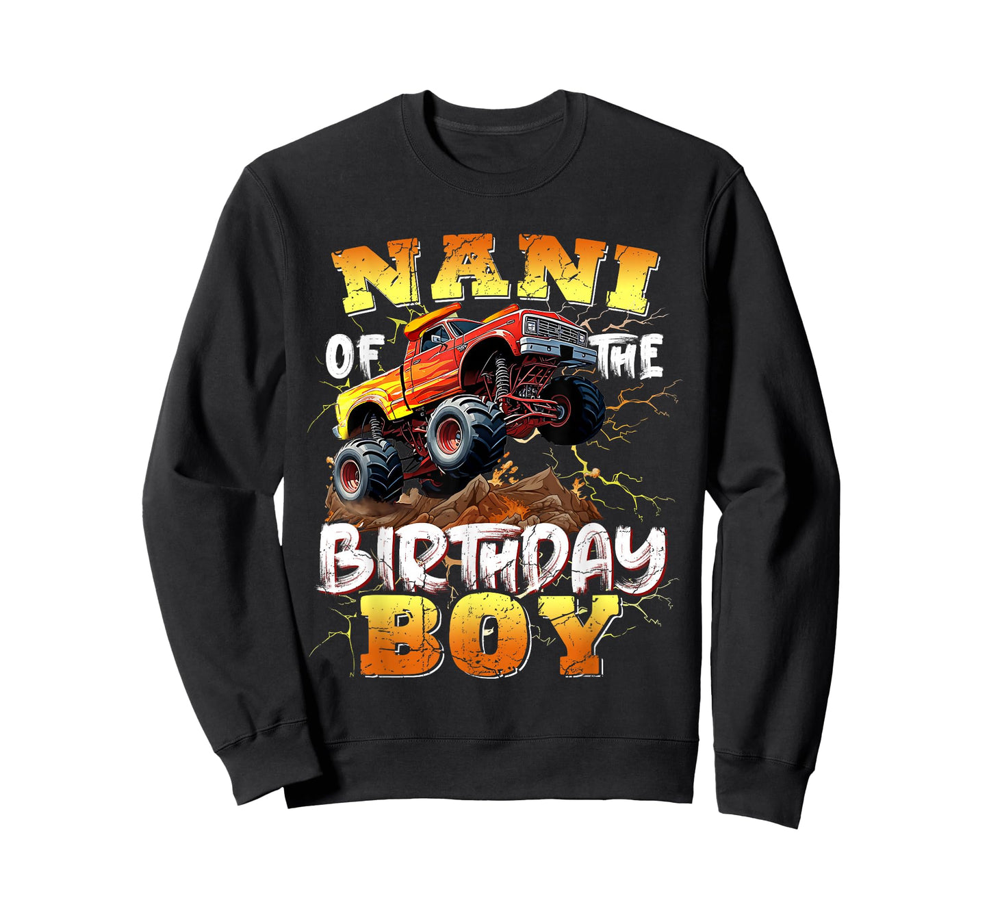 Nani of The Birthday Boy Monster Truck Birthday Family T-Shirt