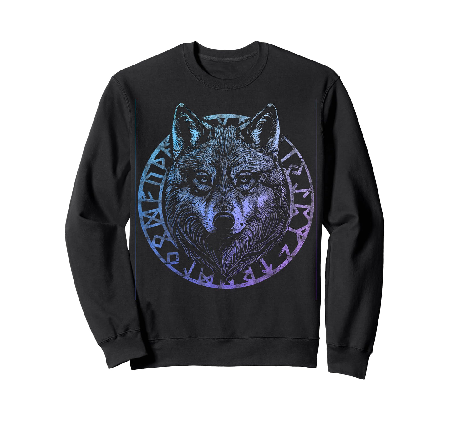 Wolf Viking Runes Nordic Celtic Wolf Lover T-Shirt