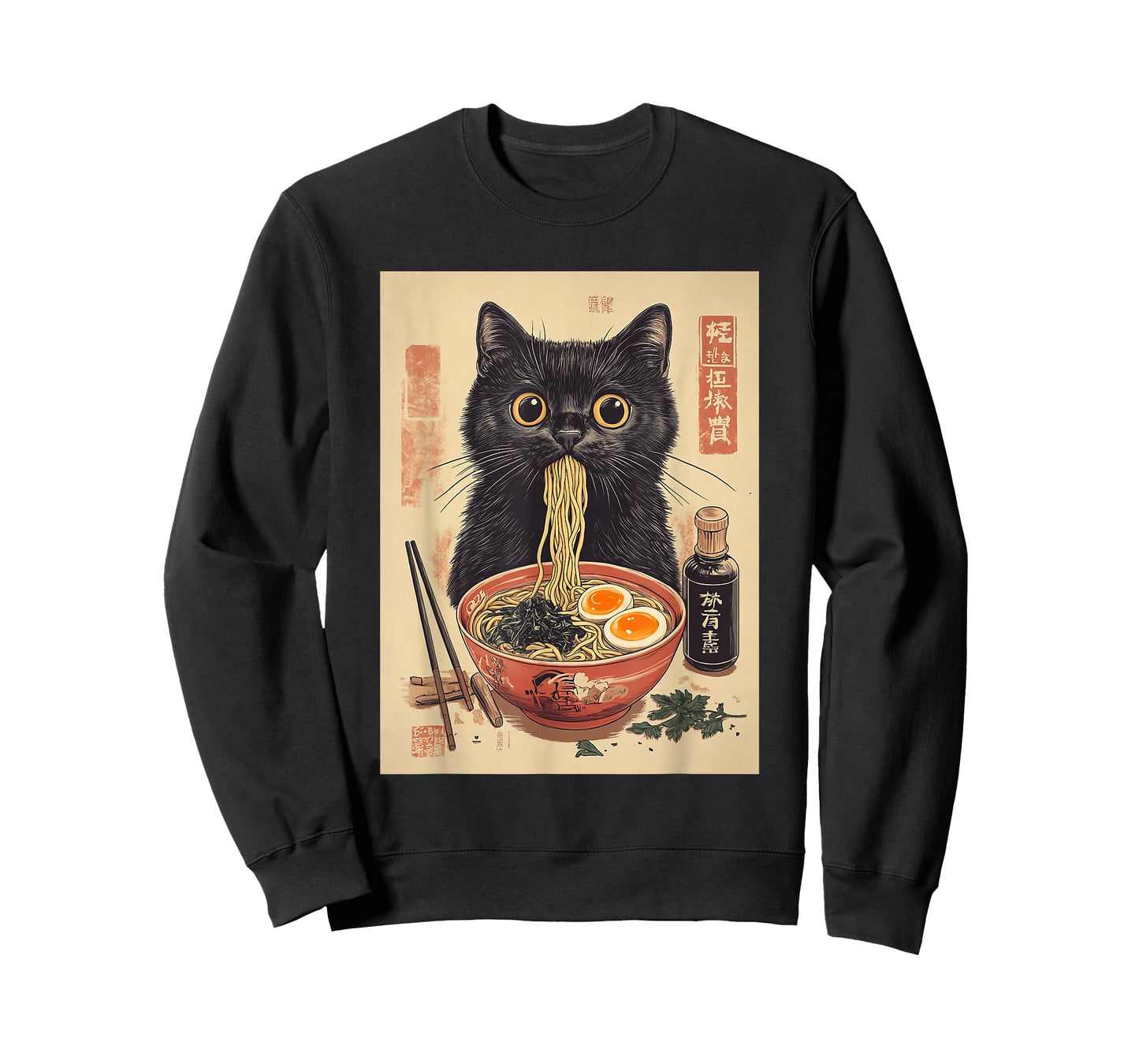 Kawaii Noodle Soup Anime Japanese Ramen Cat Girl T-Shirt