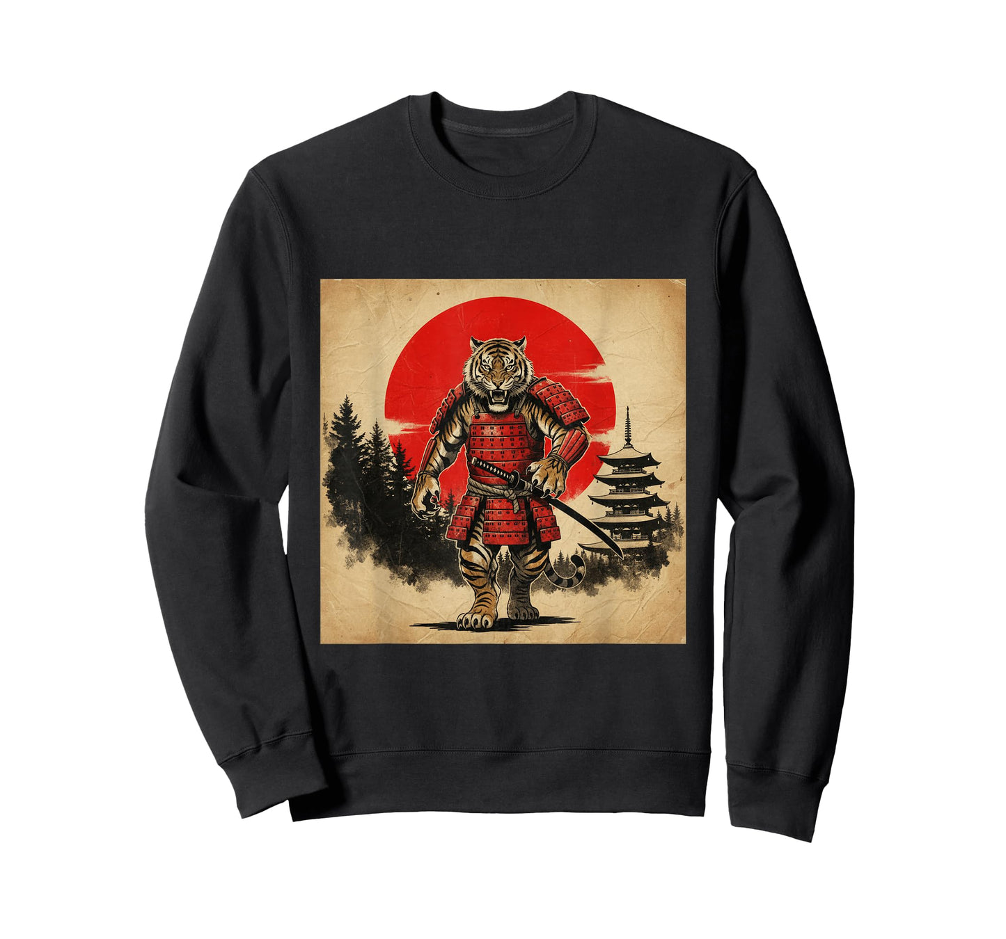 Samurai Tiger Warrior Japanese Mythology Art T-Shirt